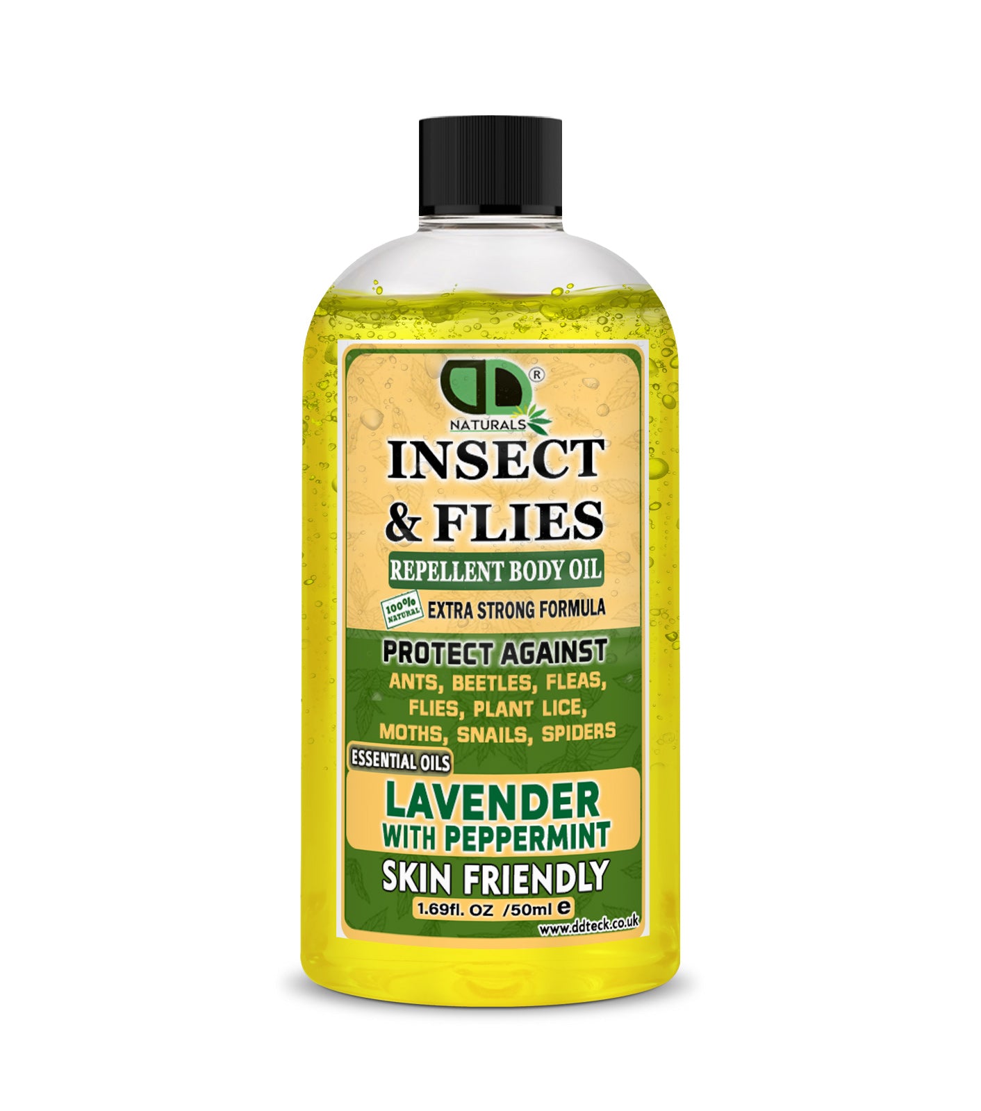 Natural Insect Repellent with Lavender & Peppermint Essential Oils | Chemical-Free Mosquito & Bug Protection