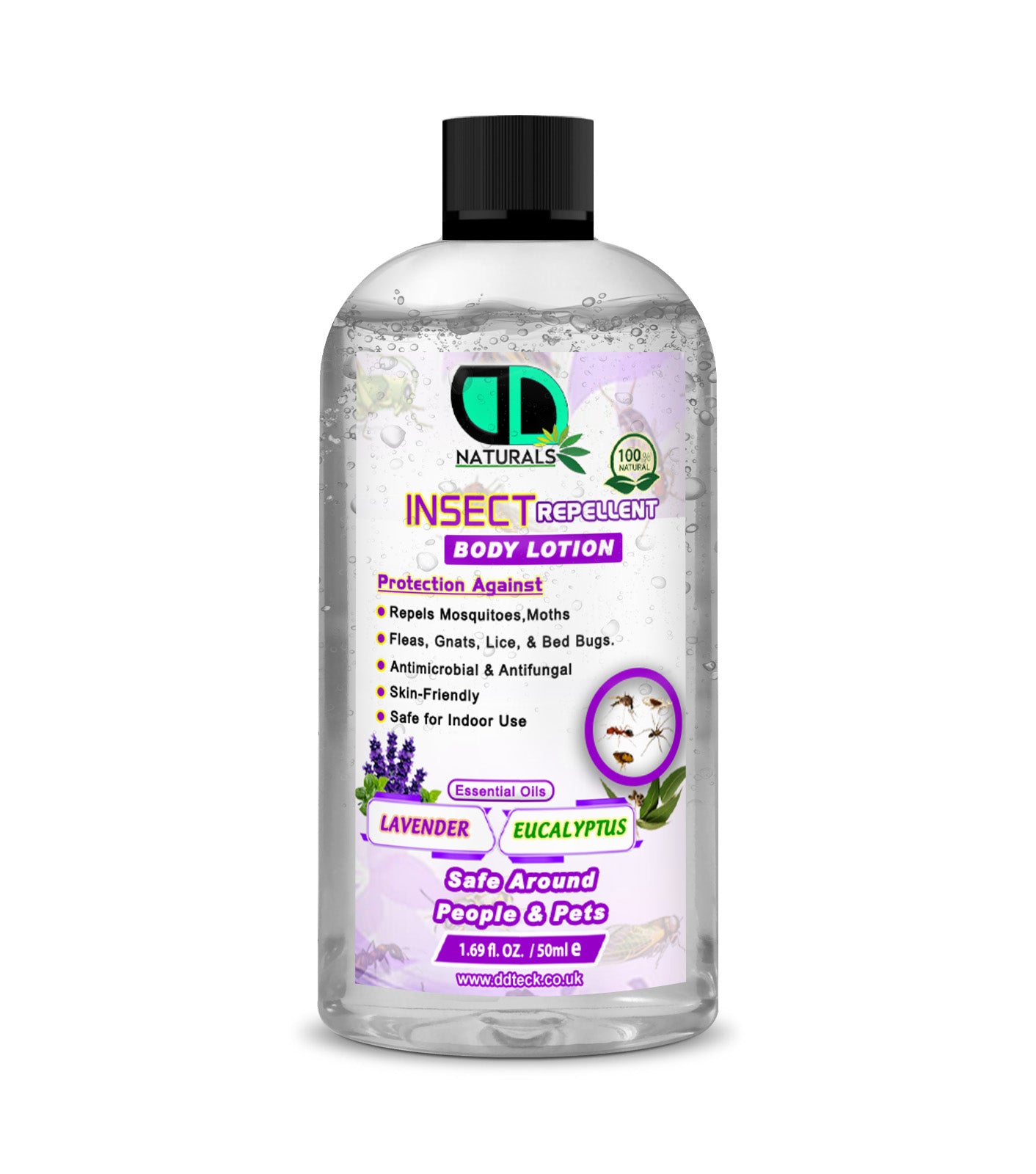 Lavender & Eucalyptus Insect Repellent Body Lotion | Natural, Soothing & Daily Outdoor Protection