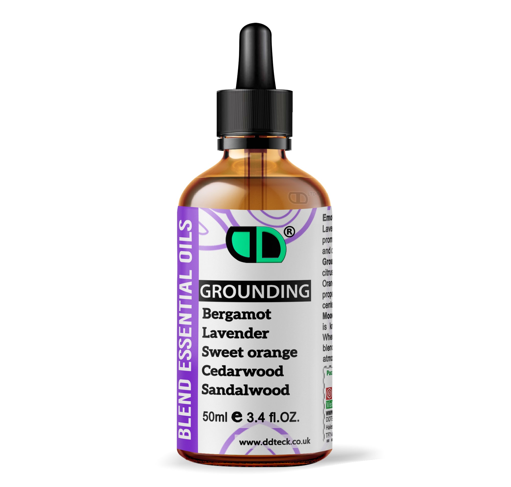 Grounding Essential Oil Blend – Bergamot, Lavender & Sandalwood