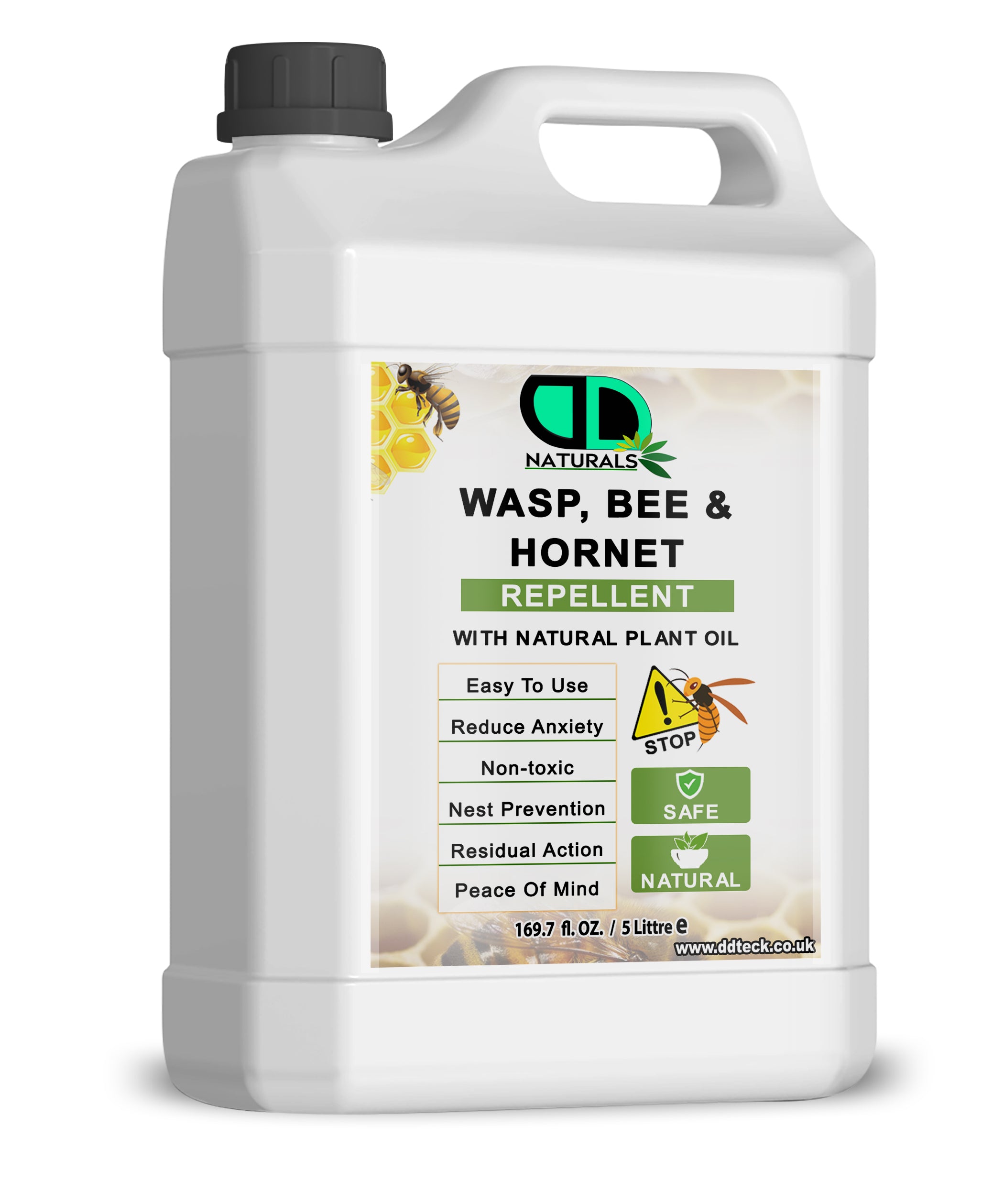 Wasp, Bee & Hornet Repellent – 100% Natural Plant Oil Defense