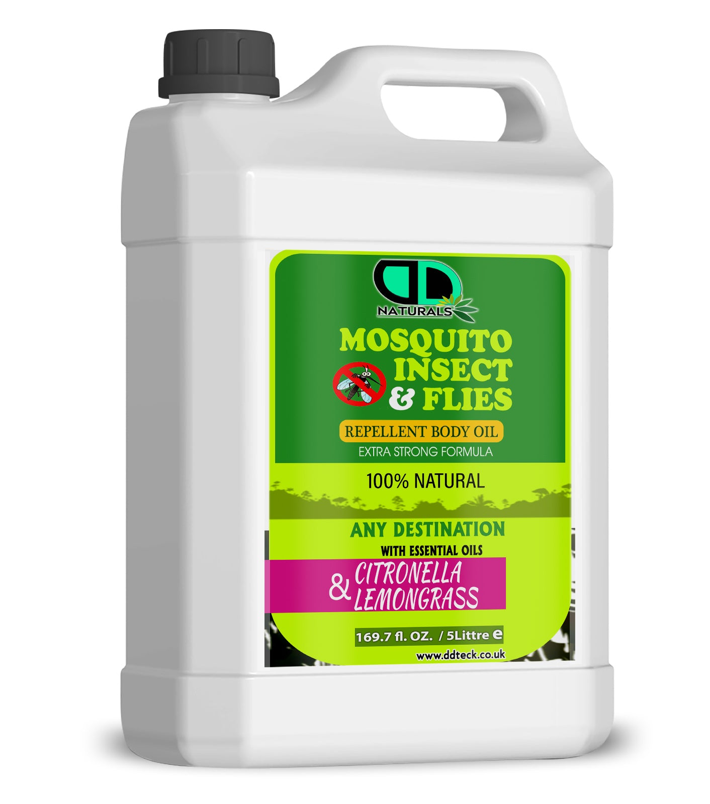 Insect Repellent with Lemongrass & Citronella | Natural, Skin-Friendly Protection from Mosquitoes & Biting Insects