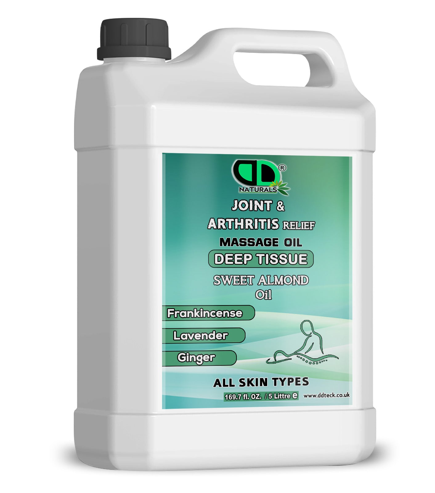 Joint & Arthritis Relief Deep Tissue Massage Oil with Frankincense, Lavender, & Ginger