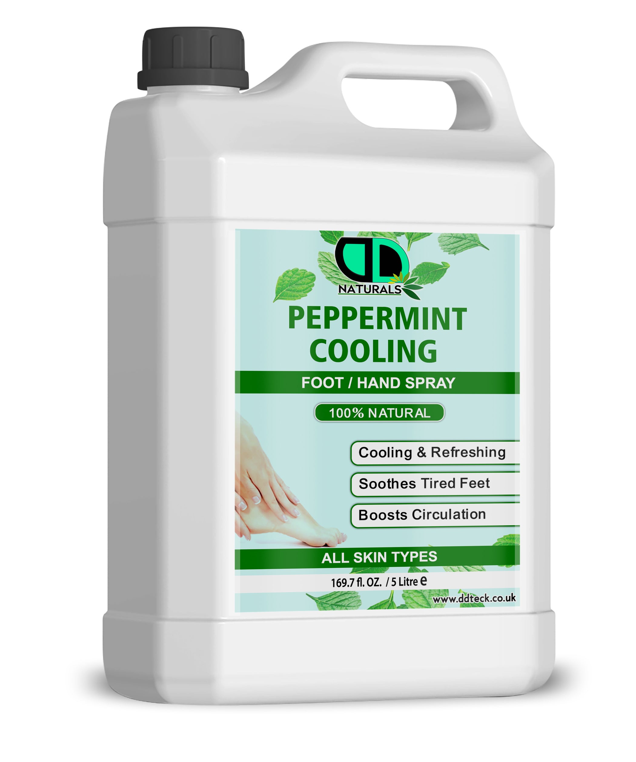 Peppermint Cooling Foot & Hand Spray | Instant Cooling Relief, Odor Control & Skin Refreshment