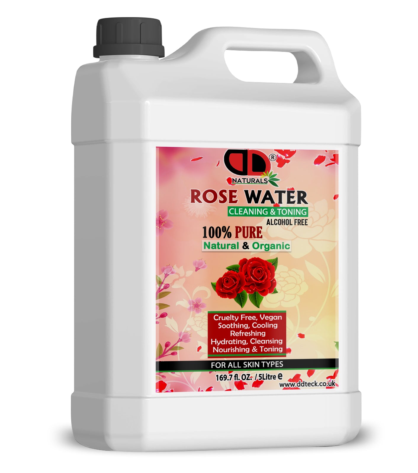 Rose Water Facial Toner Spray | 100% Pure Bulgarian Rose Hydrolat for Hydrated, Glowing Skin