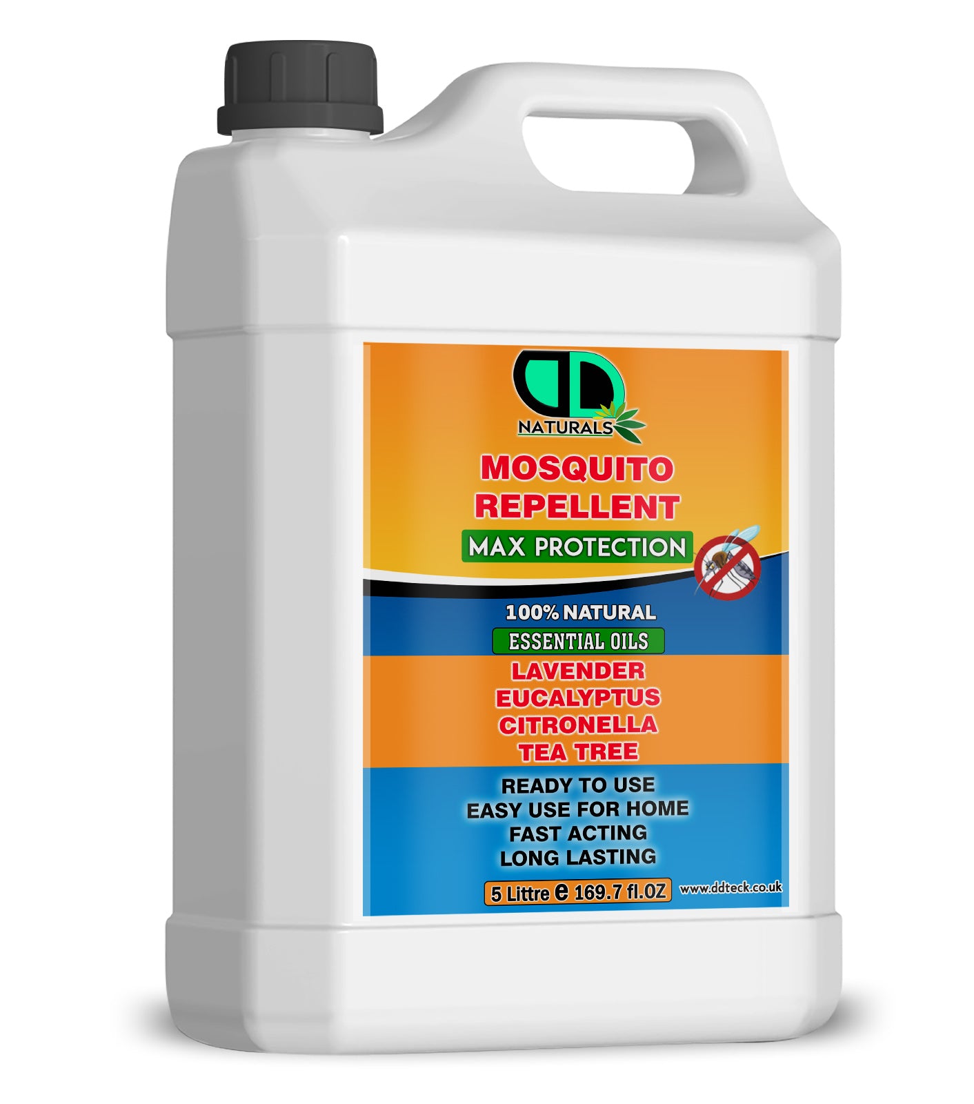 Mosquito Repellent Diffuser Oil | Natural Essential Oil Blend with Lavender, Eucalyptus, Citronella & Tea Tree