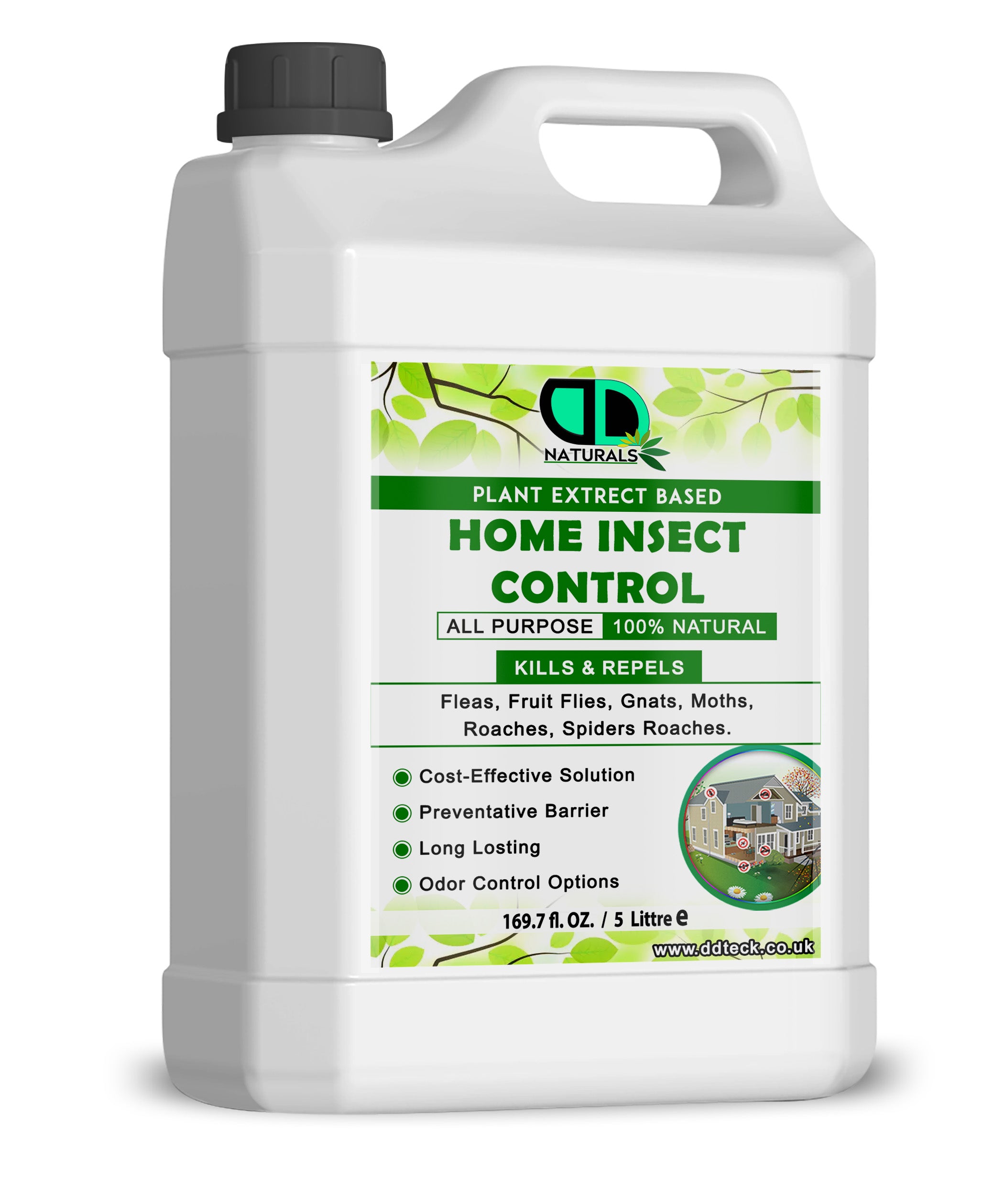 Home Insect Control Repellent Spray | Natural Peppermint-Based Pest Control for Indoor & Outdoor Use