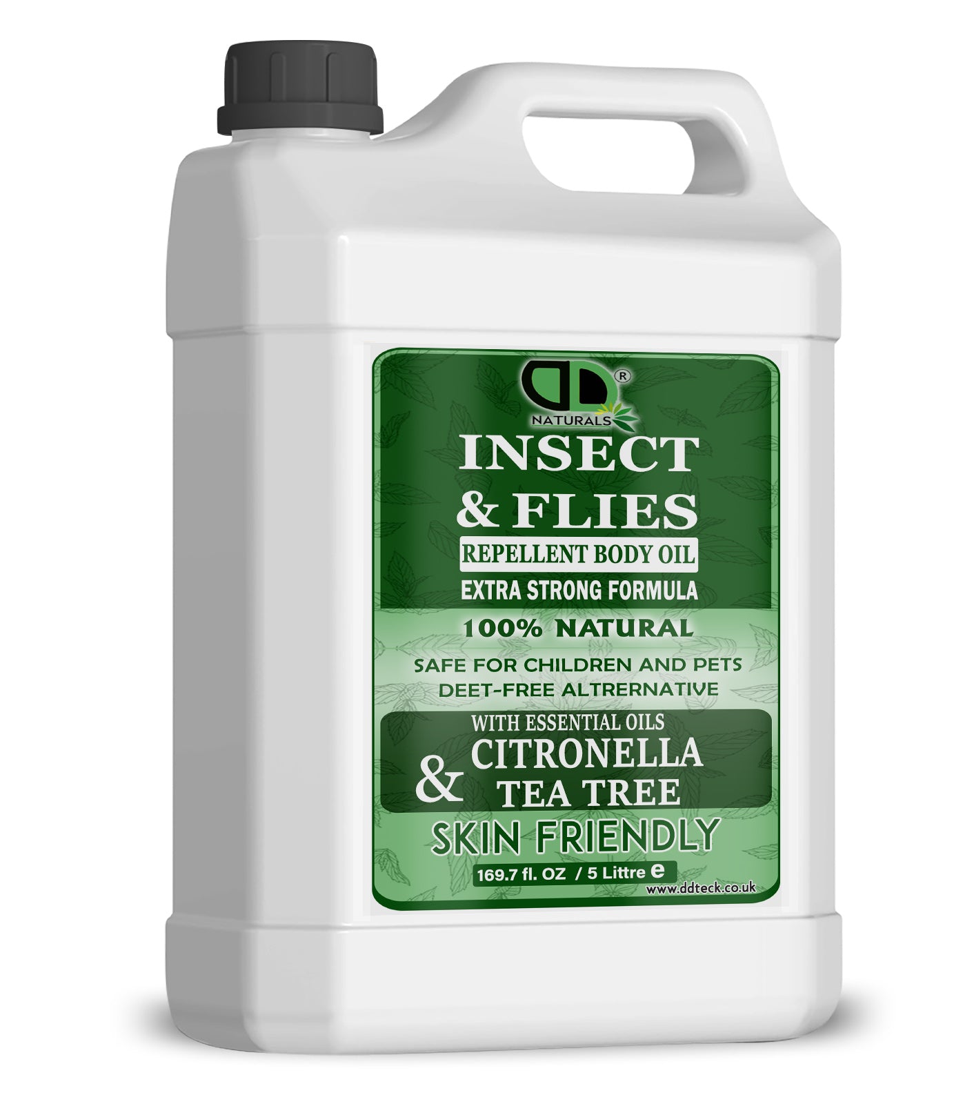 Insect Repellent Body Oil with Citronella & Tea Tree Essential Oils | Natural Protection for Skin & Outdoor Use