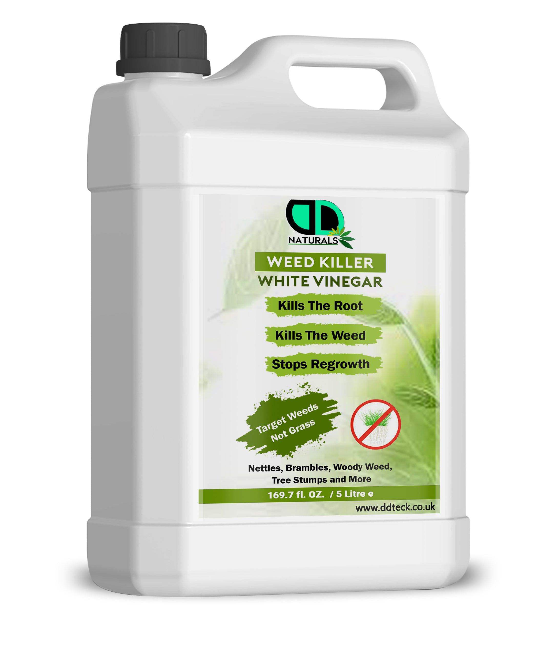 Weed Killer White Vinegar – Heavy Duty Root Killer & Regrowth Preventer