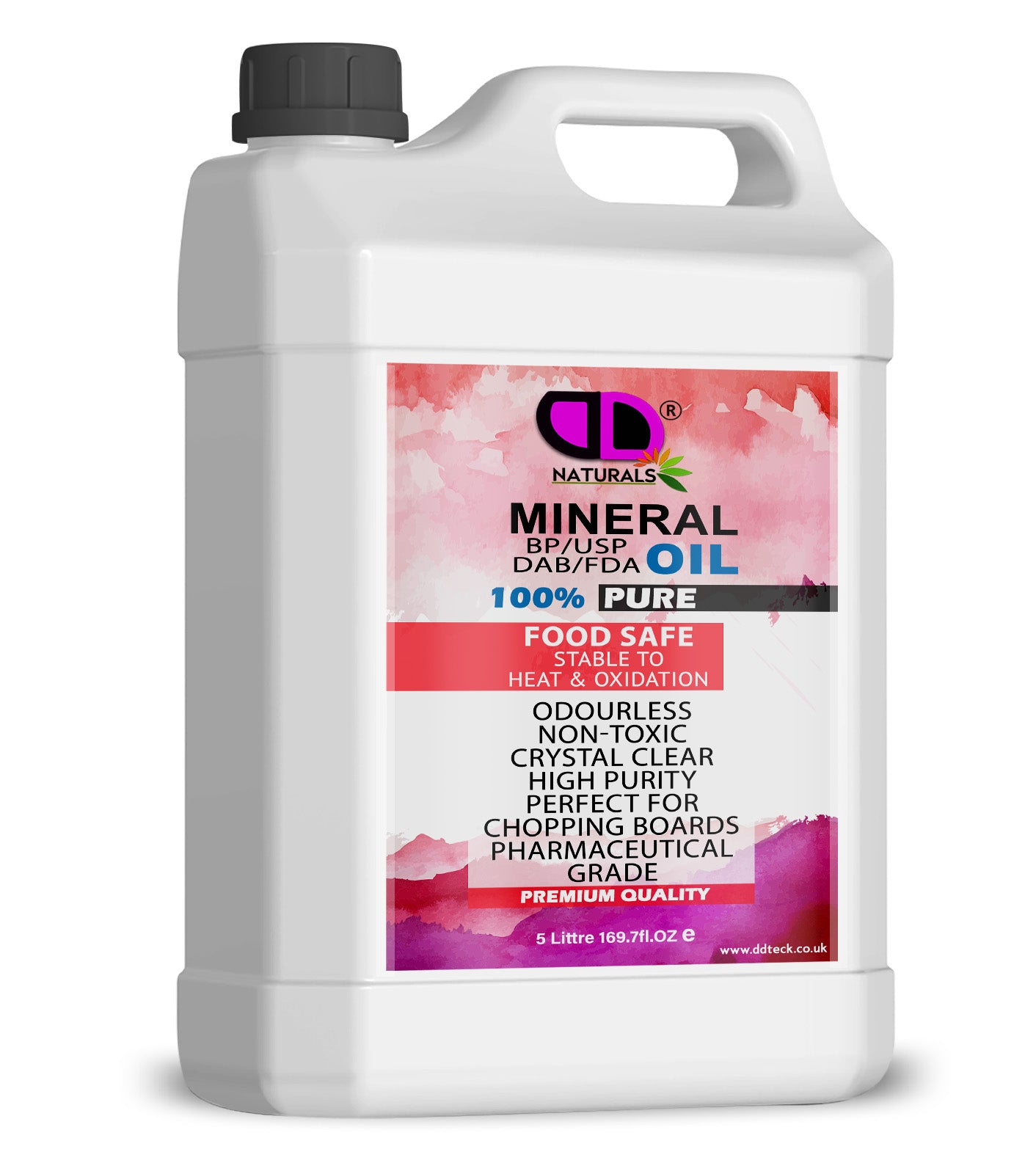 Mineral Oil BP/USP – Food Safe, Multi-Purpose Mineral Oil for Chopping Board, Wood, Leather, Skin, Hair & Household Care