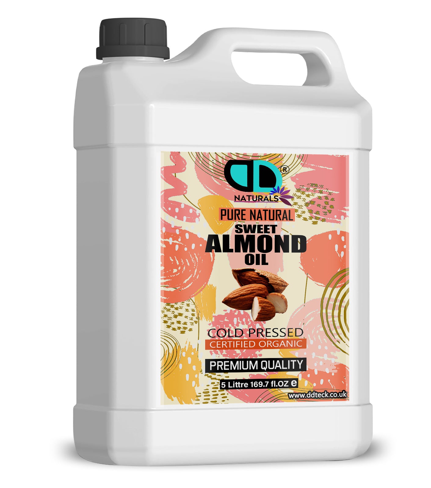 Pure Natural Sweet Almond Oil - Cold Pressed & Certified Organic
