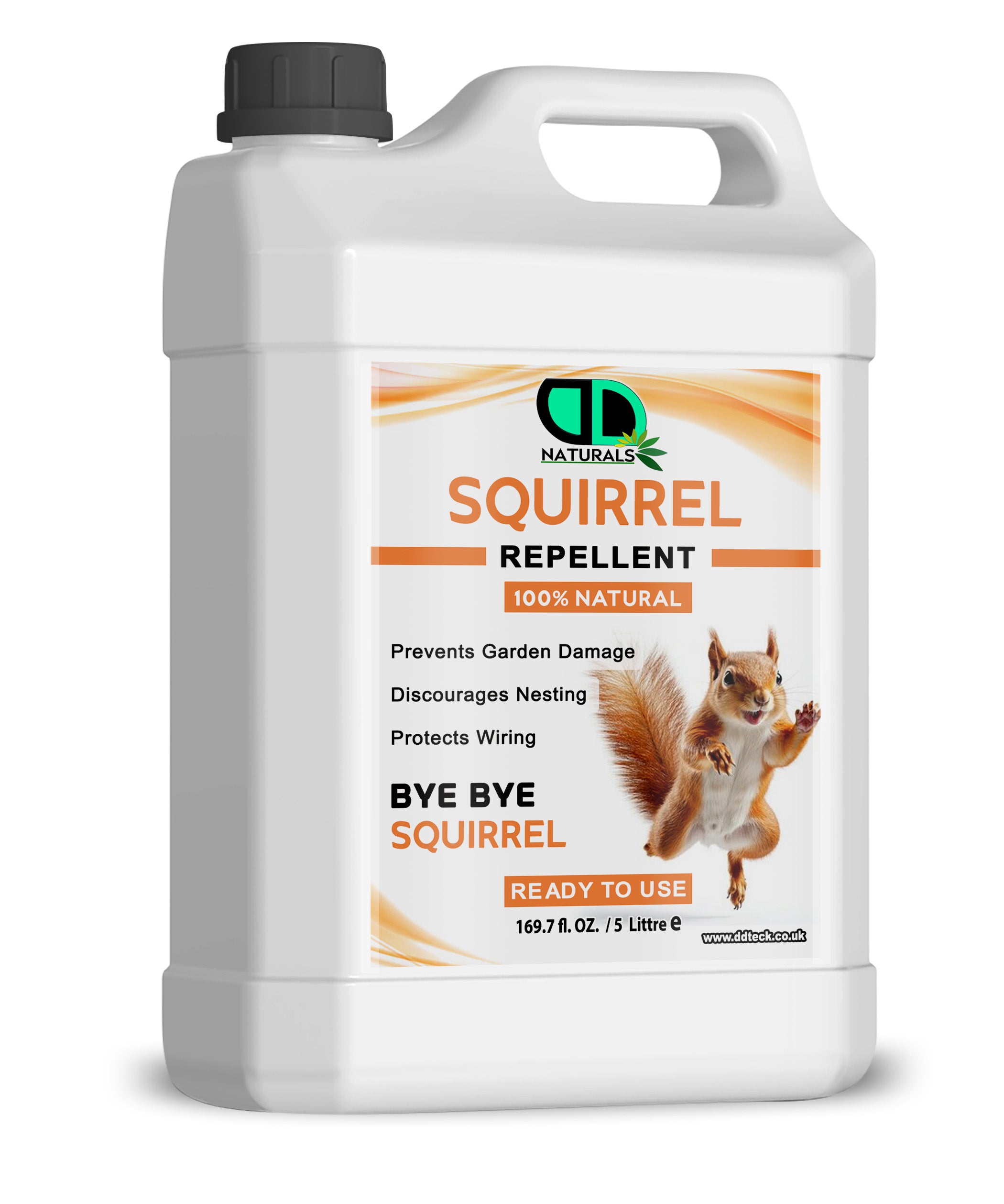Natural Squirrel Repellent Spray – Non-Toxic, Humane & Long-Lasting Indoor and Outdoor Pest Control