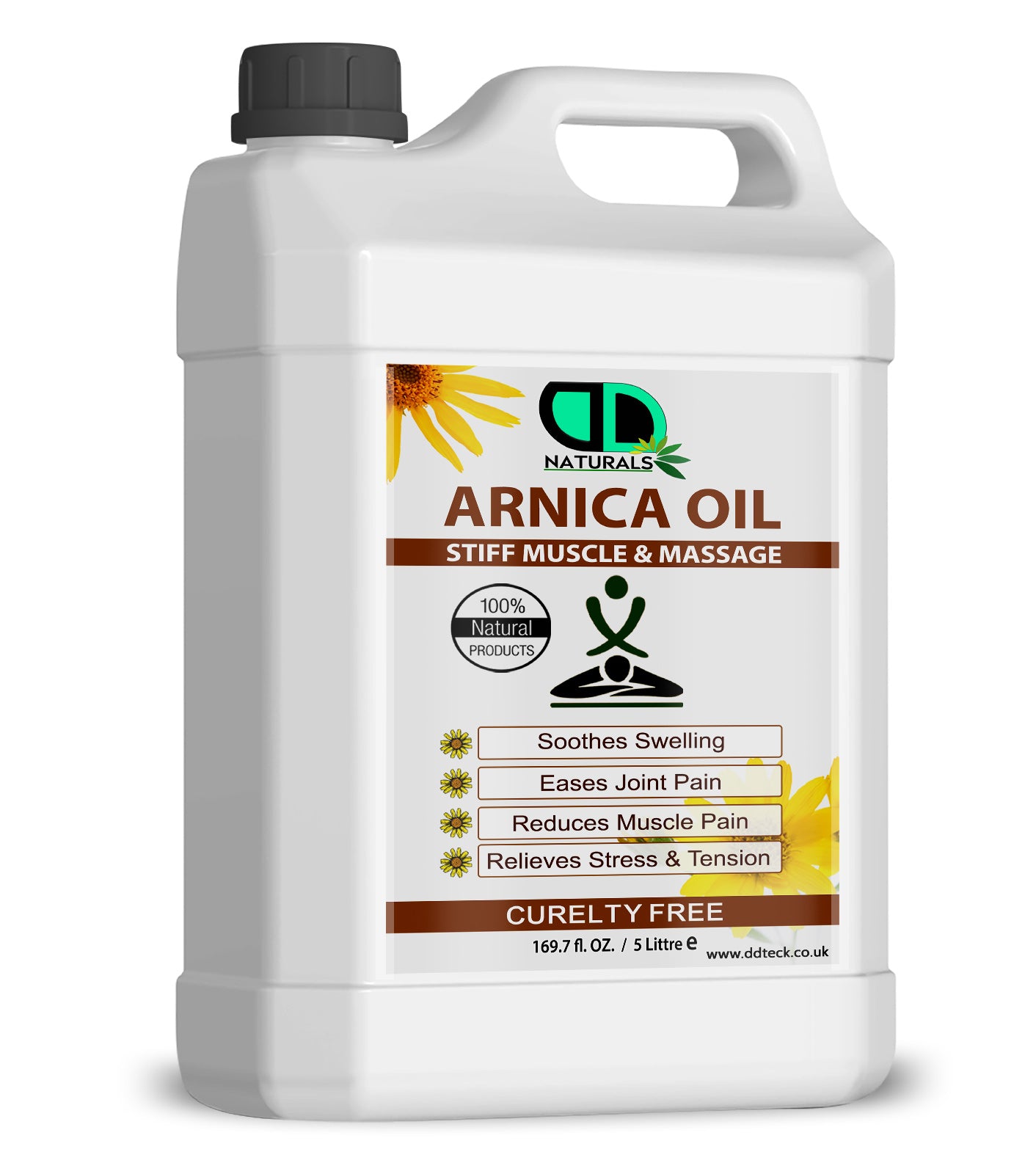 Arnica Massage Oil – Natural Botanical Oil for Relaxation, Muscle Comfort & Daily Body Care