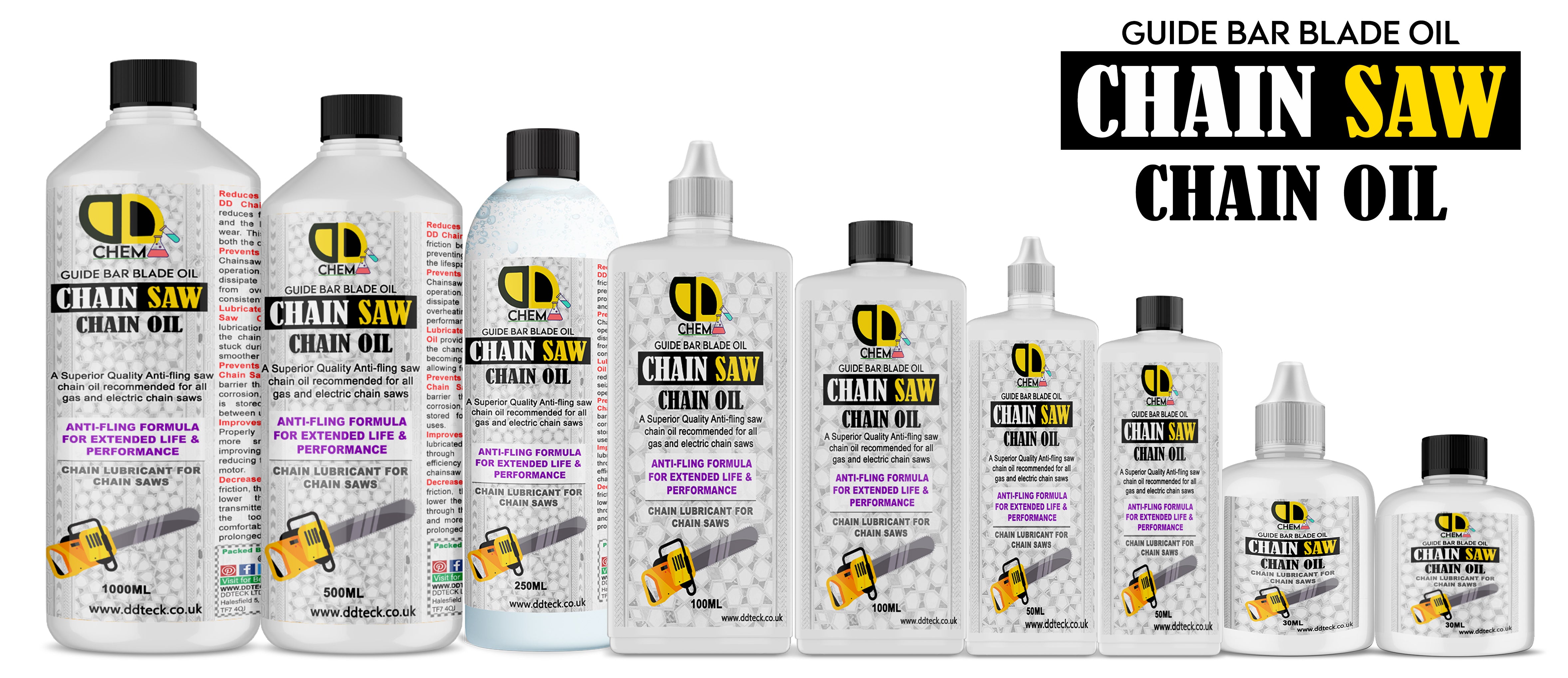 Chainsaw Chain Oil | All-Weather, High-Viscosity Lubricant for Smooth & Long-Lasting Chainsaw Performance