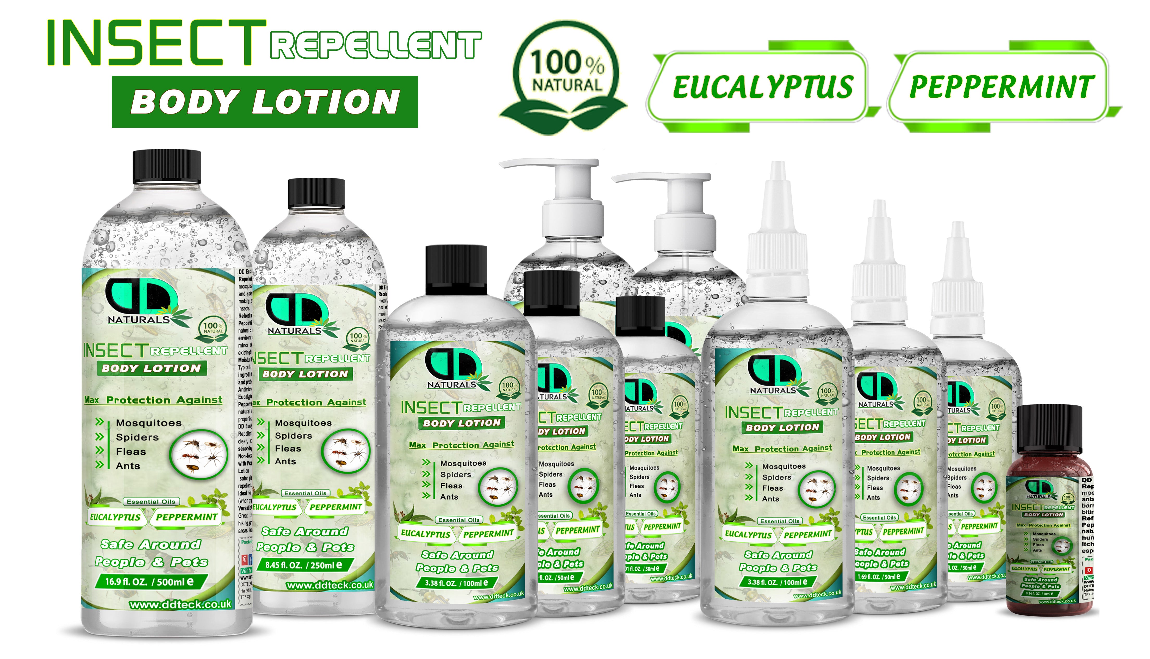 Natural Insect Repellent Body Lotion – Eucalyptus & Peppermint