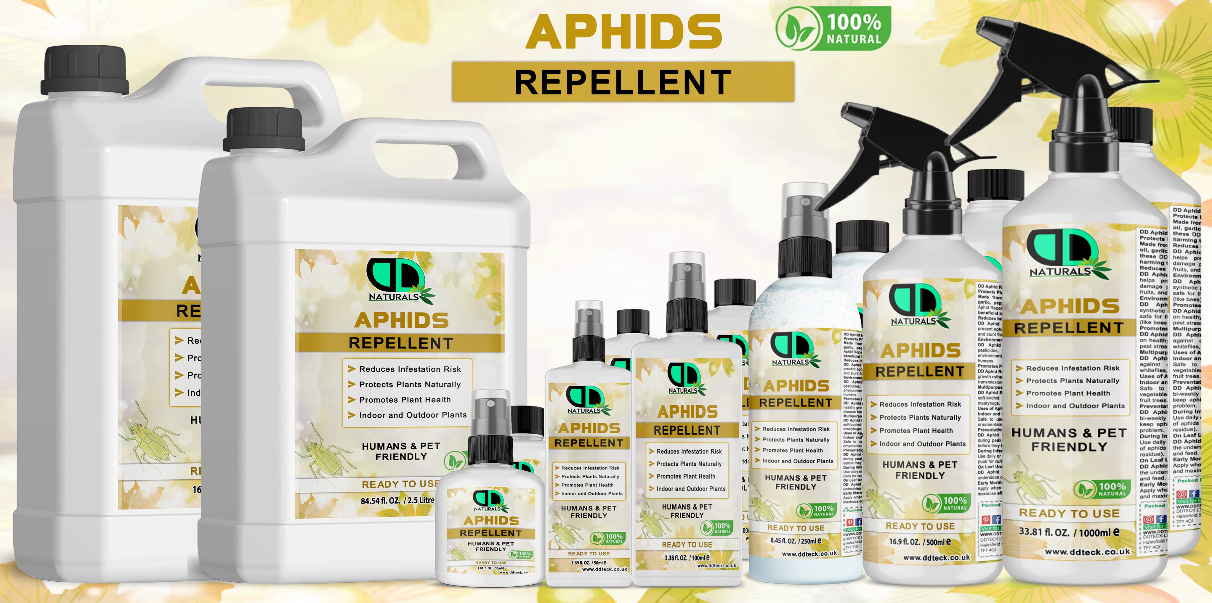 Natural Aphids Repellent | Protects Plants Naturally & Promotes Plant Health
