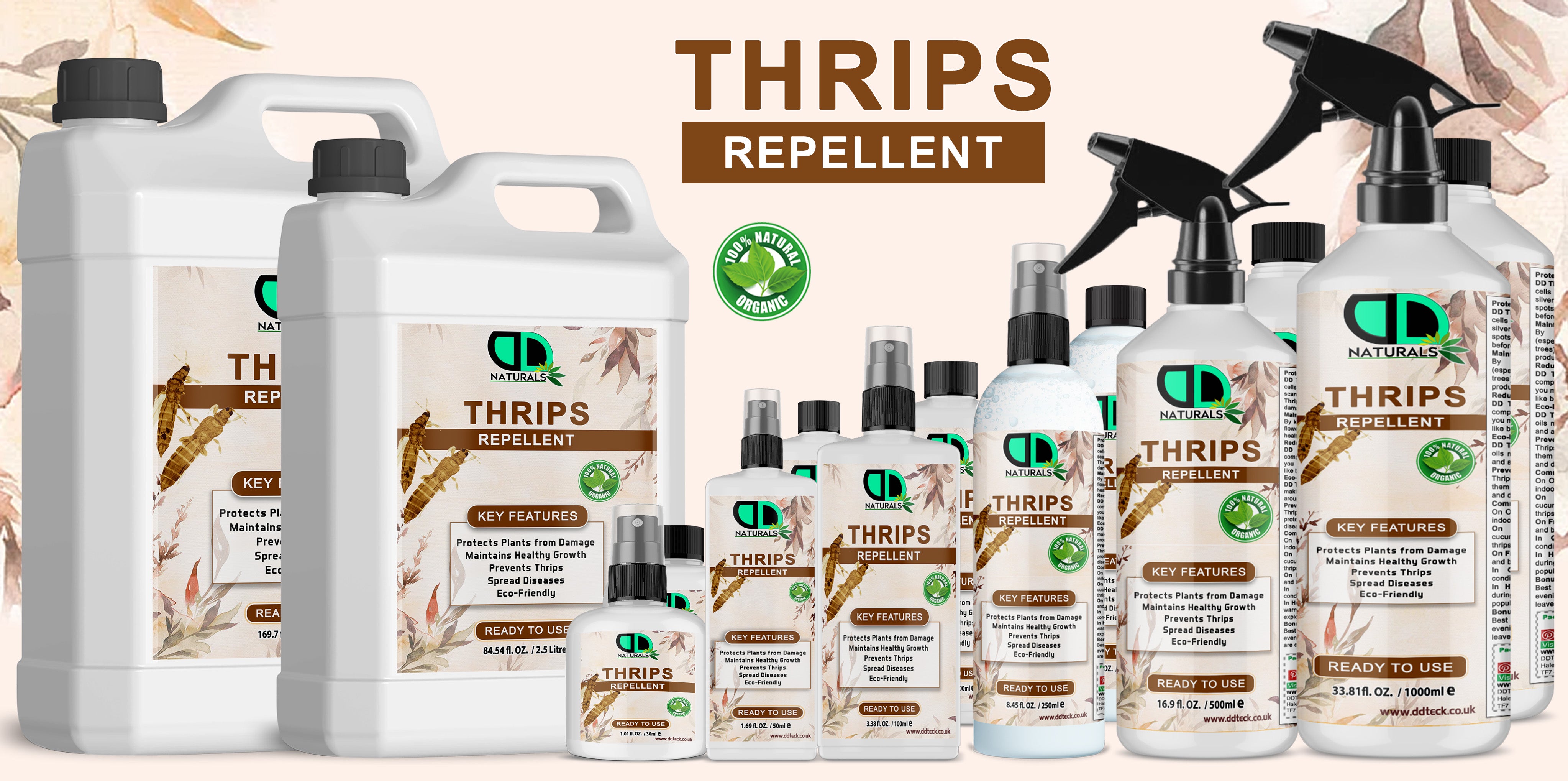 Thrips Repellent | Natural Plant Protection for Indoor & Outdoor Gardening