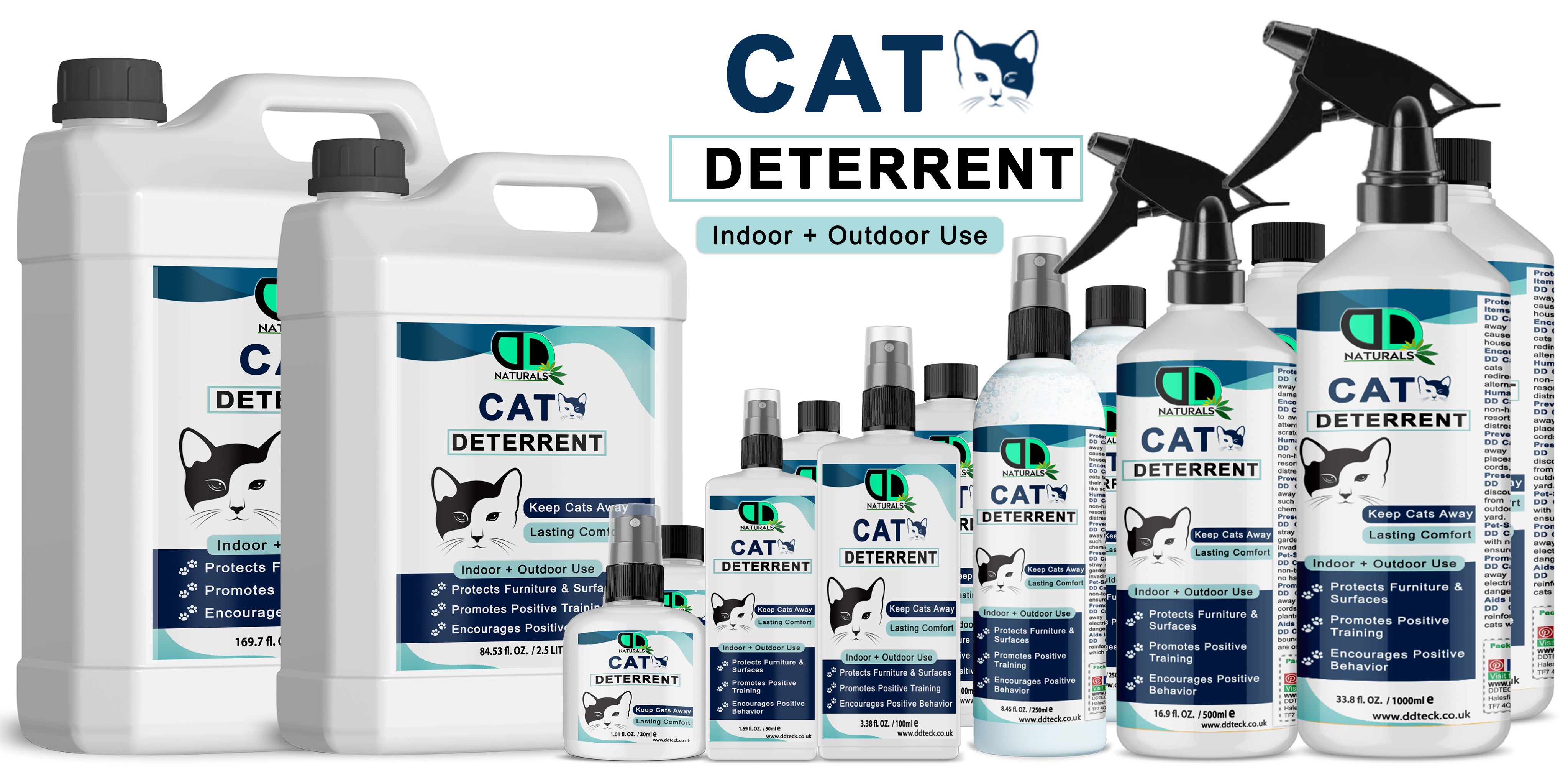 Professional Cat Deterrent Spray – Indoor & Outdoor Furniture & Surface Protector
