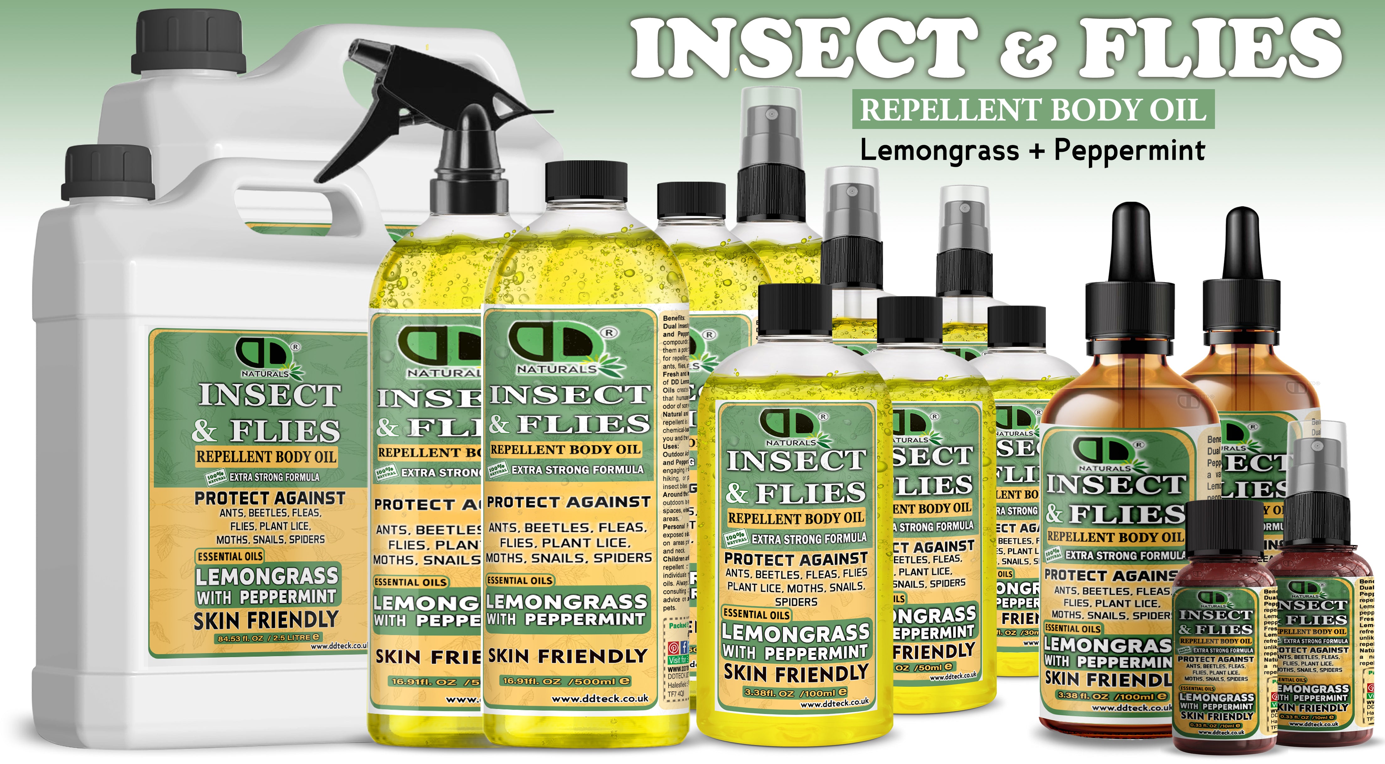 Lemongrass & Peppermint Insect Repellent – Extra Strong Natural Formula