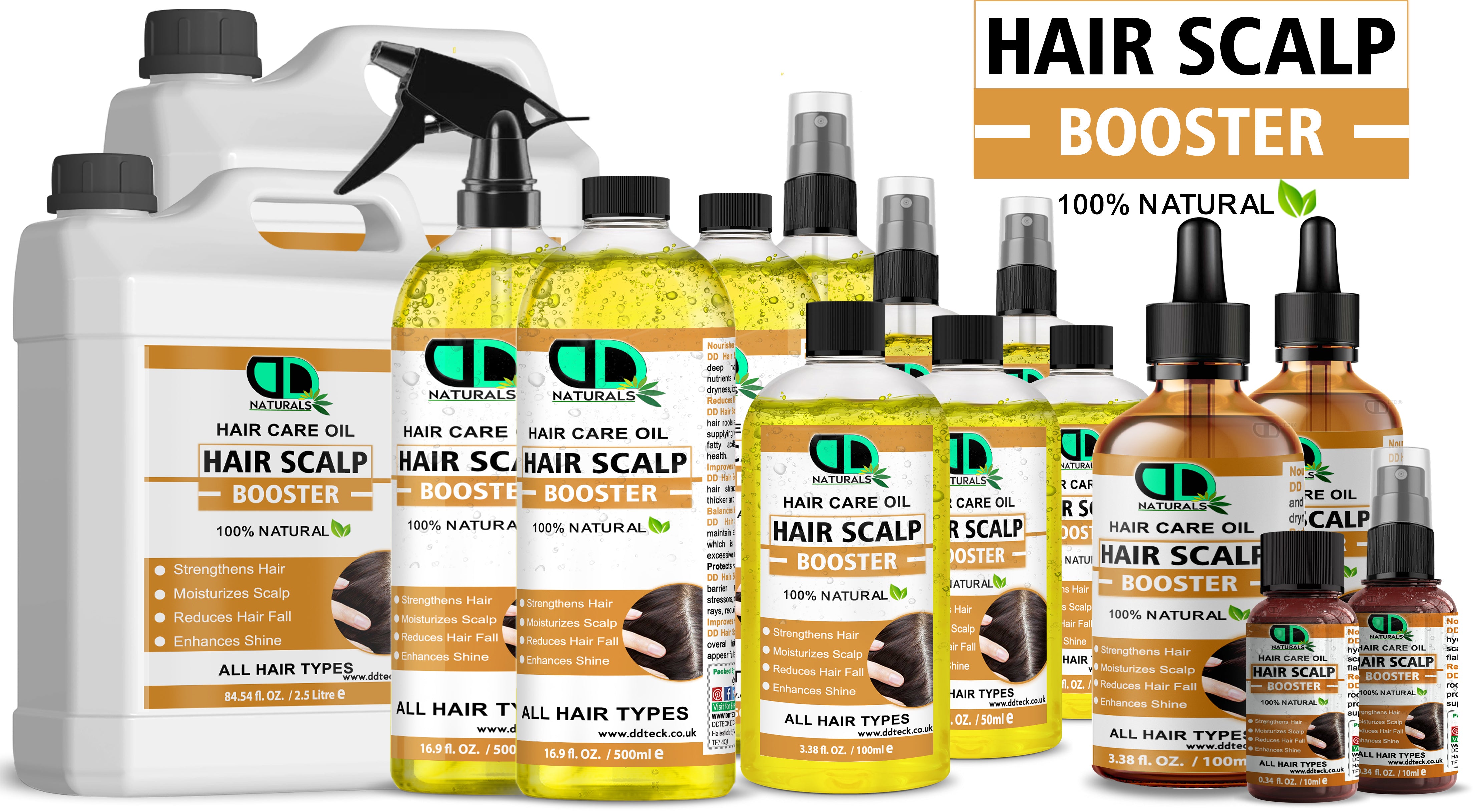 Natural Hair Scalp Booster | Strengthens Hair & Reduces Hair Fall