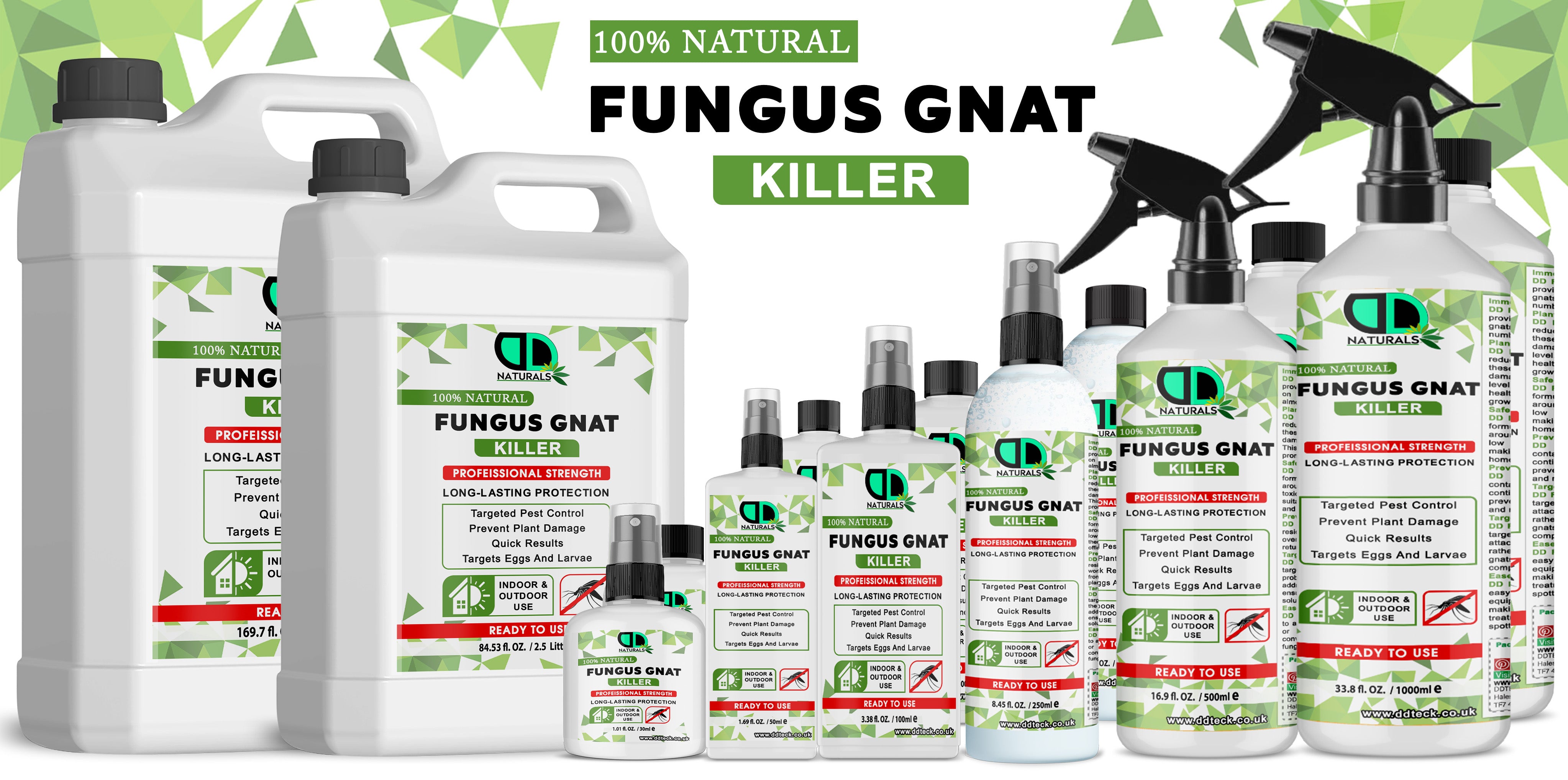 Fungus Gnat Killer Spray | Non-Toxic, Eco-Friendly Protection for Indoor Plants & Soil