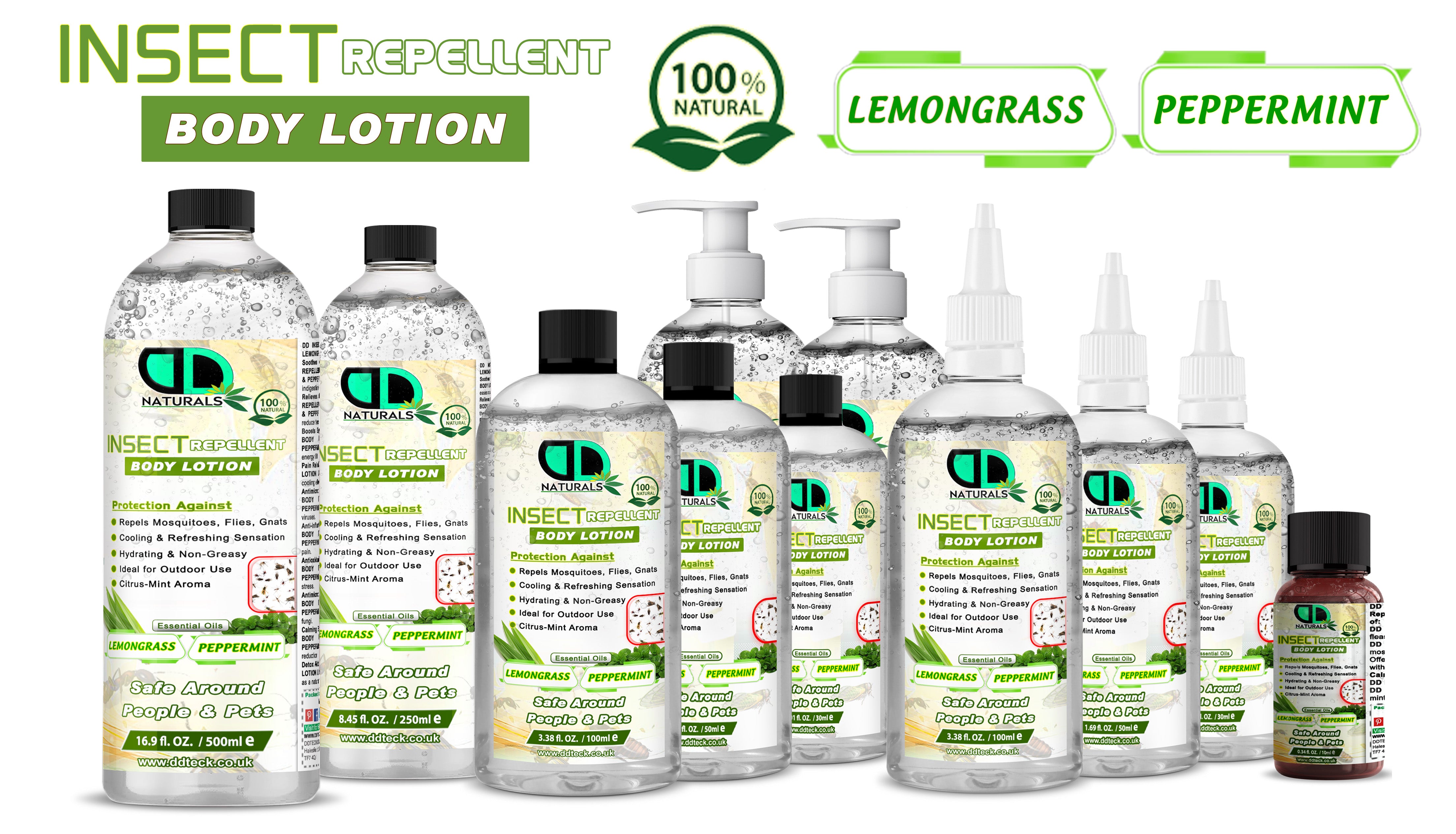 Insect Repellent Body Lotion - Natural Lemongrass & Peppermint Protection
