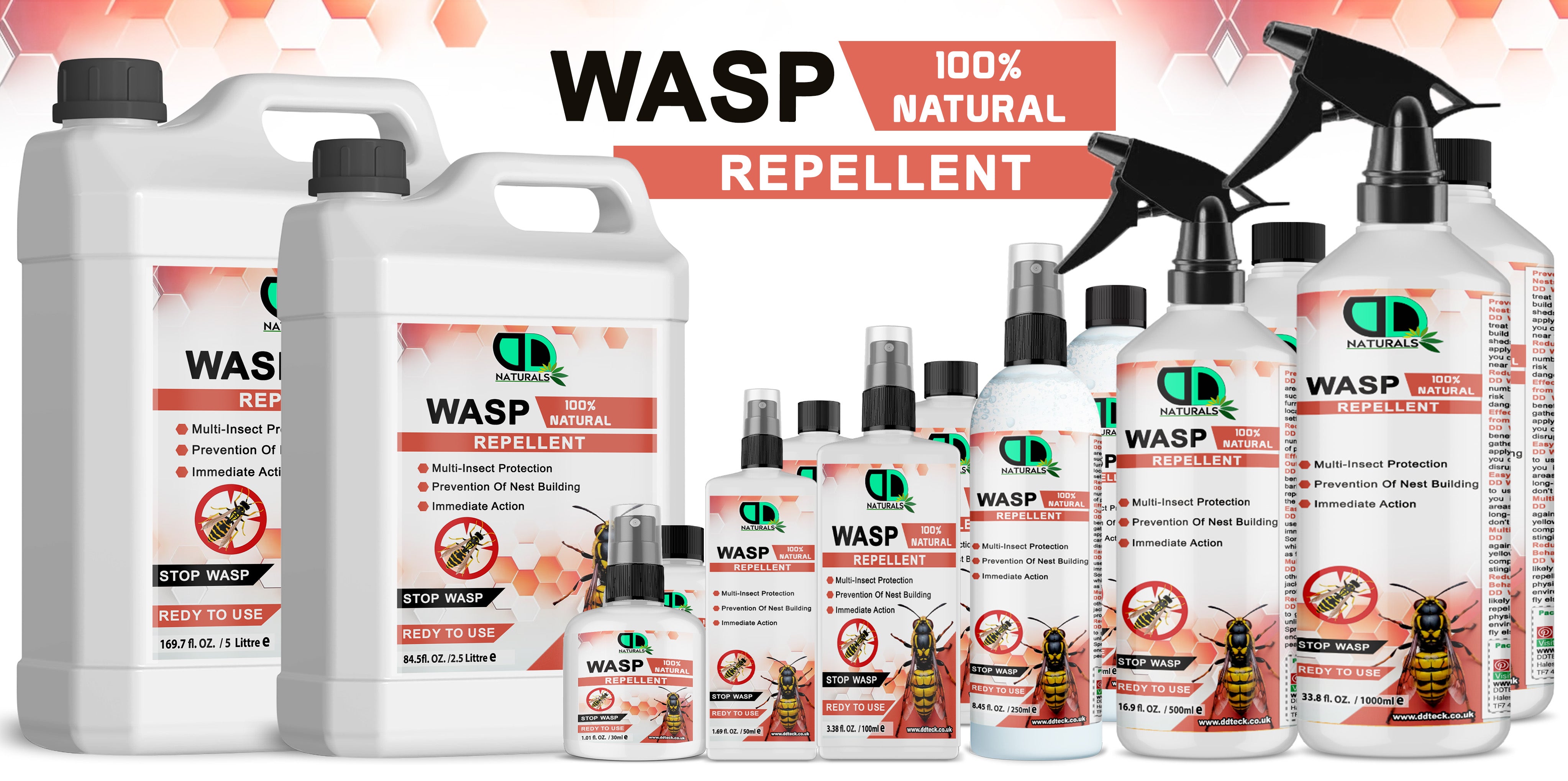 100% Natural Wasp Repellent – Ready to Use Multi-Insect Protection