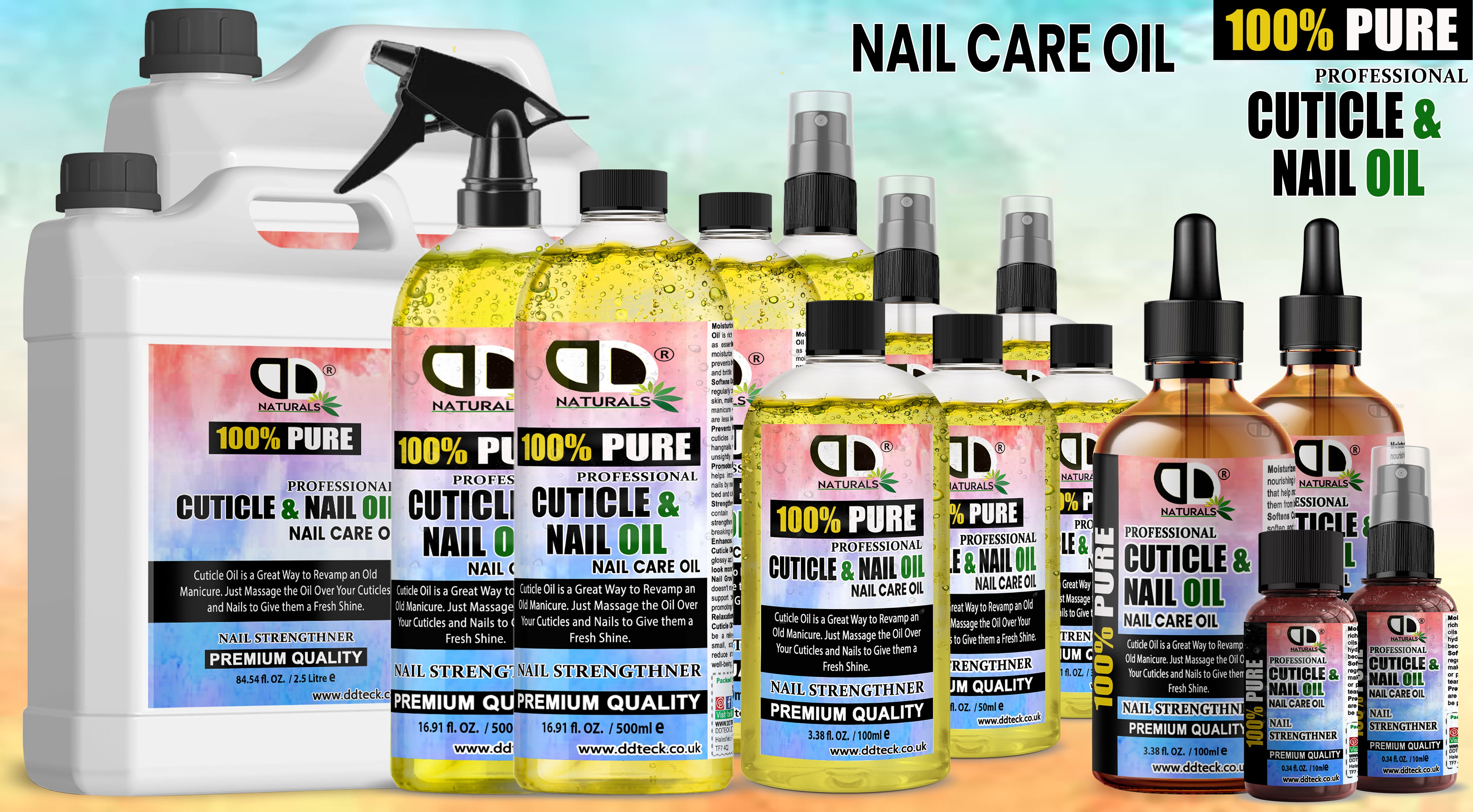 100% Pure Professional Cuticle & Nail Oil – Premium Nail Strengthened