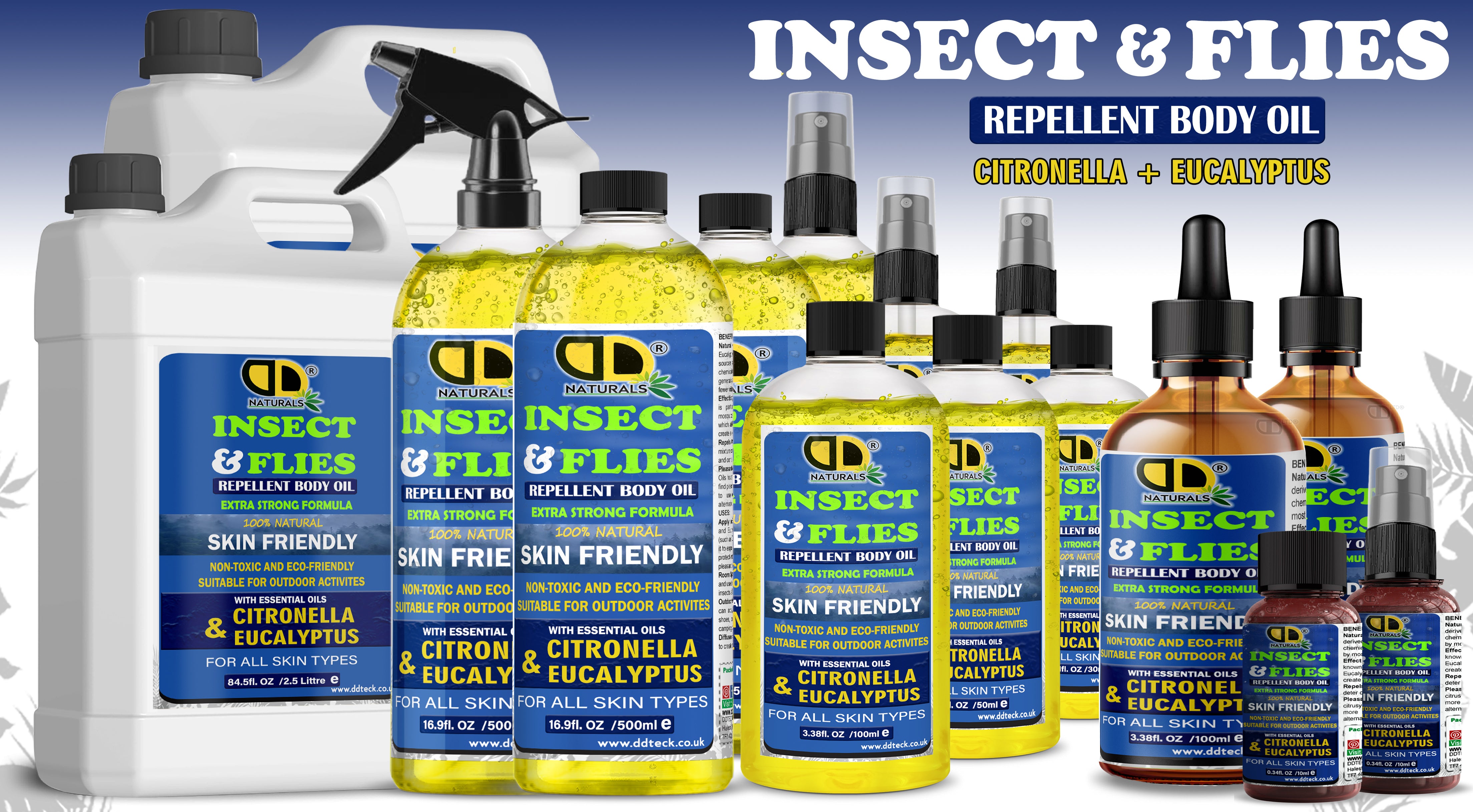 Insect Repellent with Citronella & Eucalyptus Essential Oil – Natural Mosquito & Insect Protection