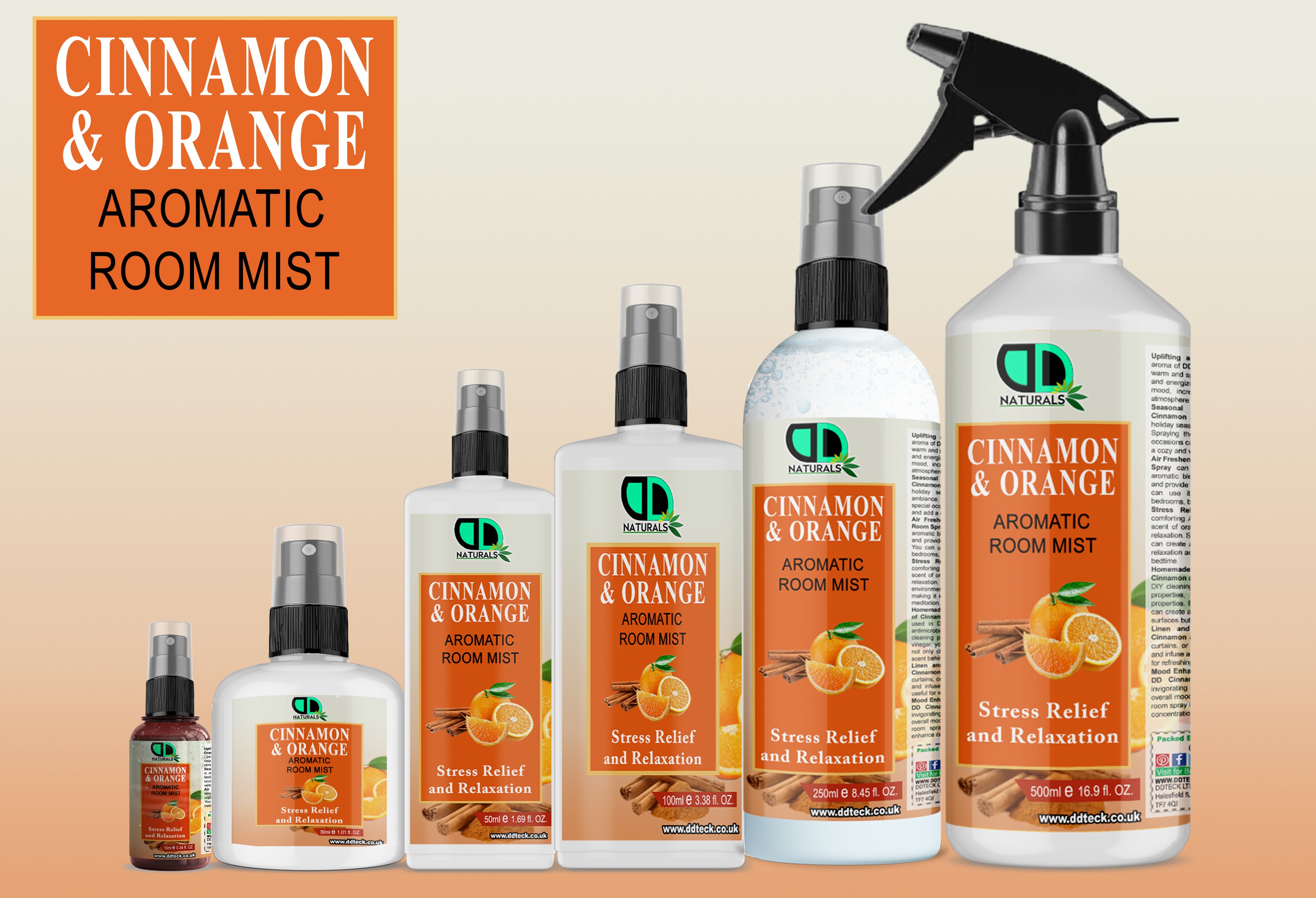Autumn Fall Aromatic Room Spray | Warm Seasonal Home Fragrance with Orange, Patchouli & Ginger