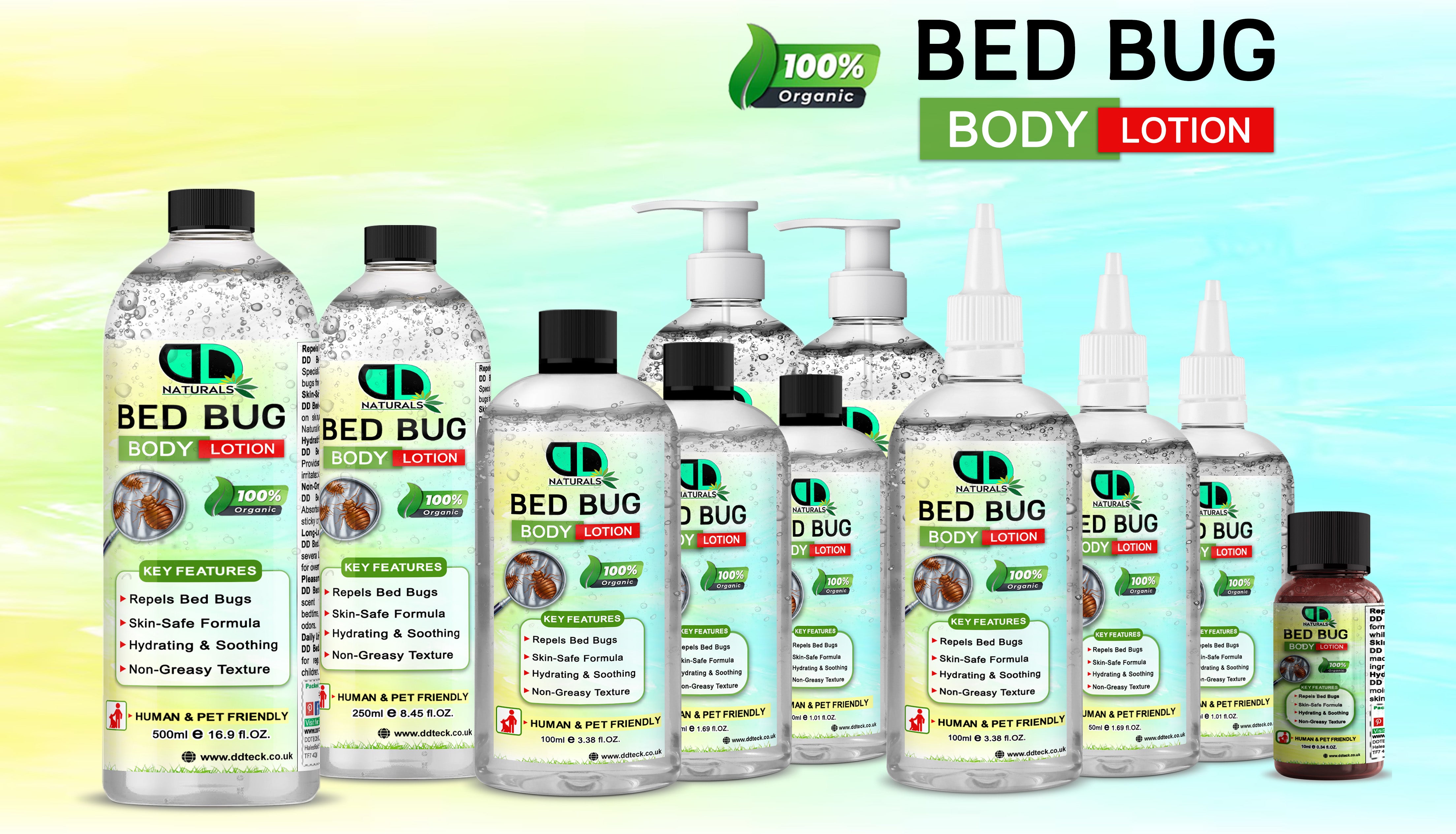 Bed Bug Repellent Body Lotion | Natural, Skin-Safe Overnight Protection