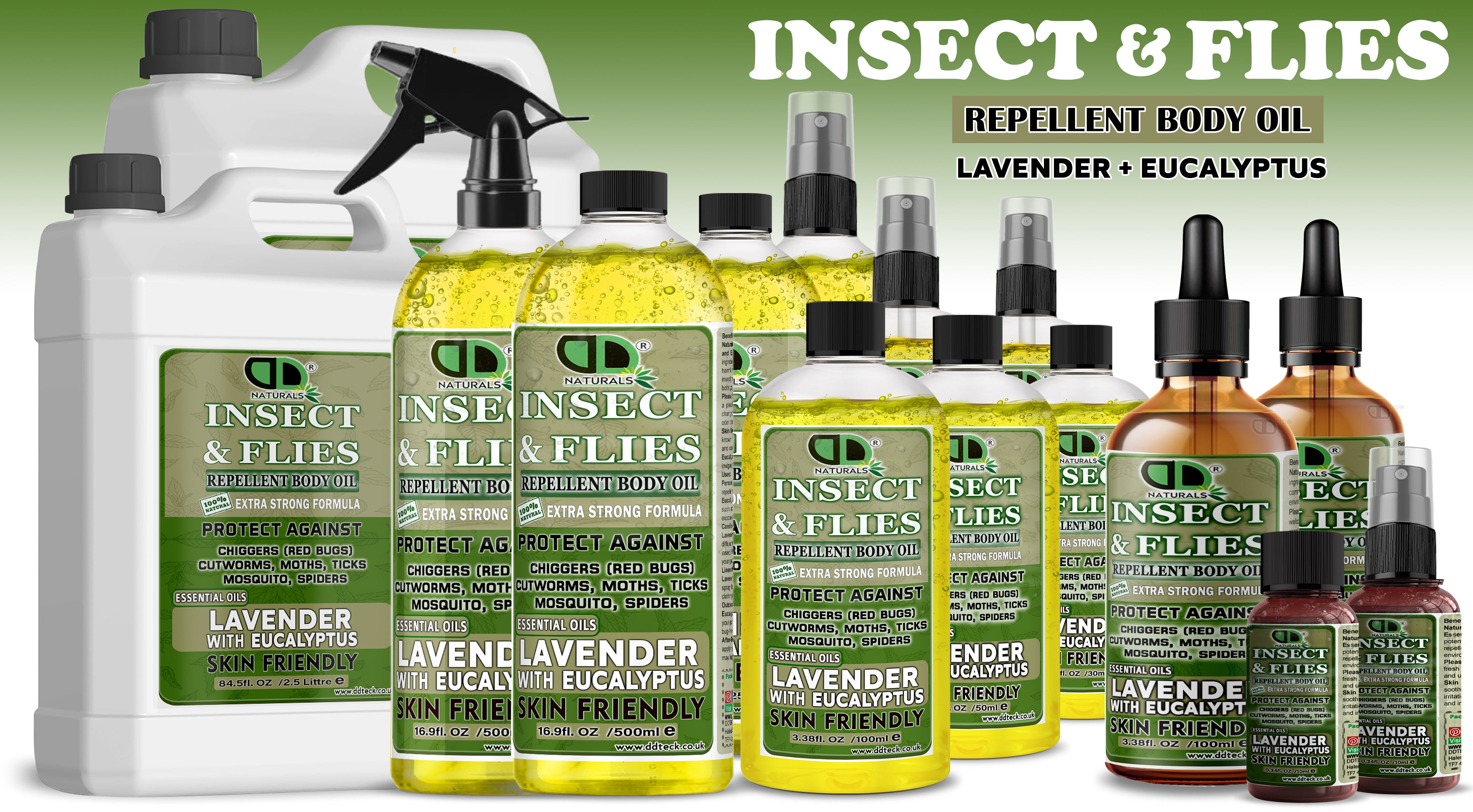 Insect Repellent with Lavender & Eucalyptus Essential Oils | Natural Bug Protection