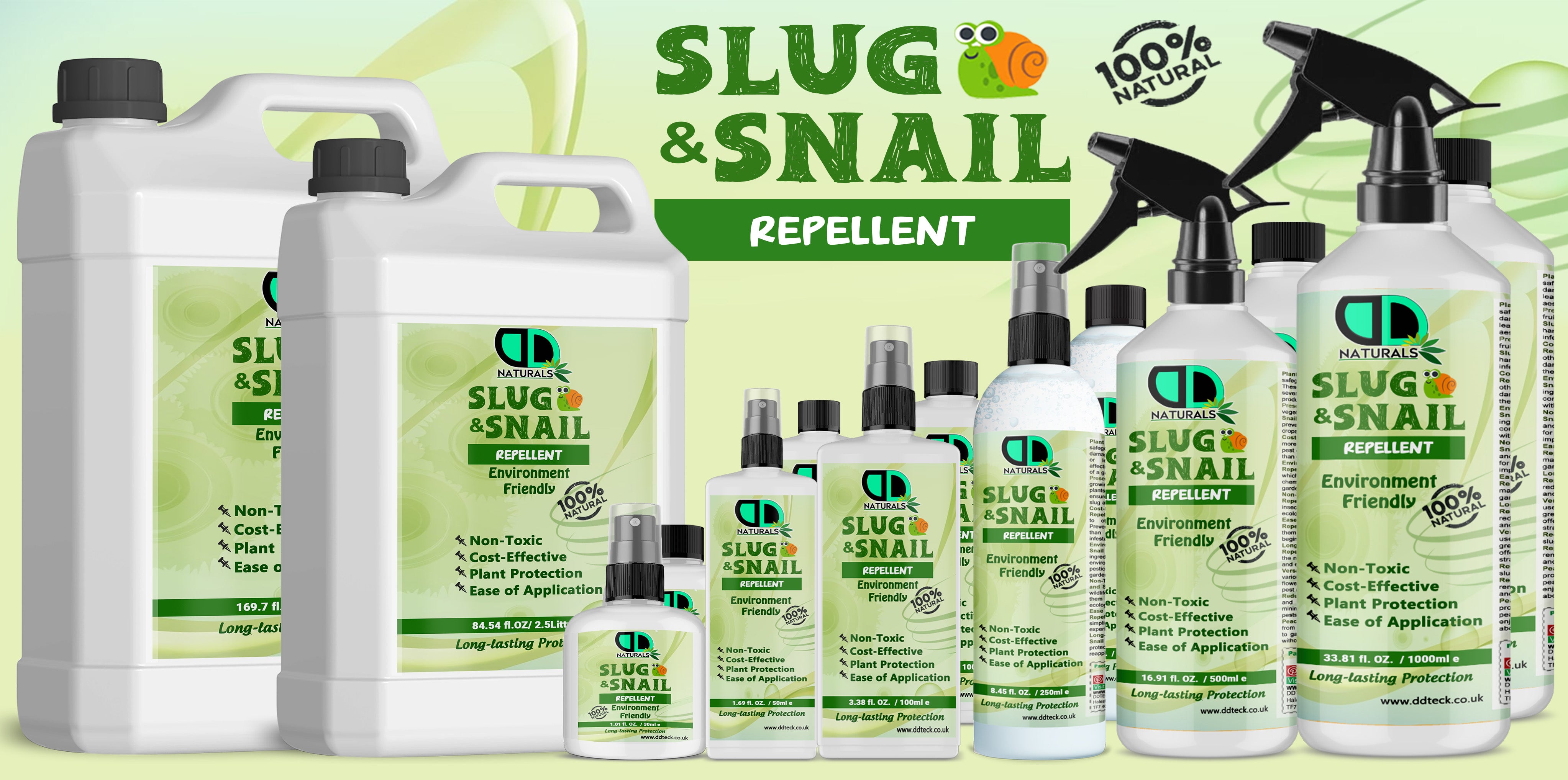100% Natural Slug & Snail Repellent – Non-Toxic Plant Protection