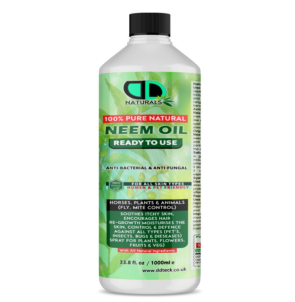 Neem Oil Spray (Ready to Use) | 100% Organic, Non-Toxic Protection for Plants, Pets, Skin & Hair