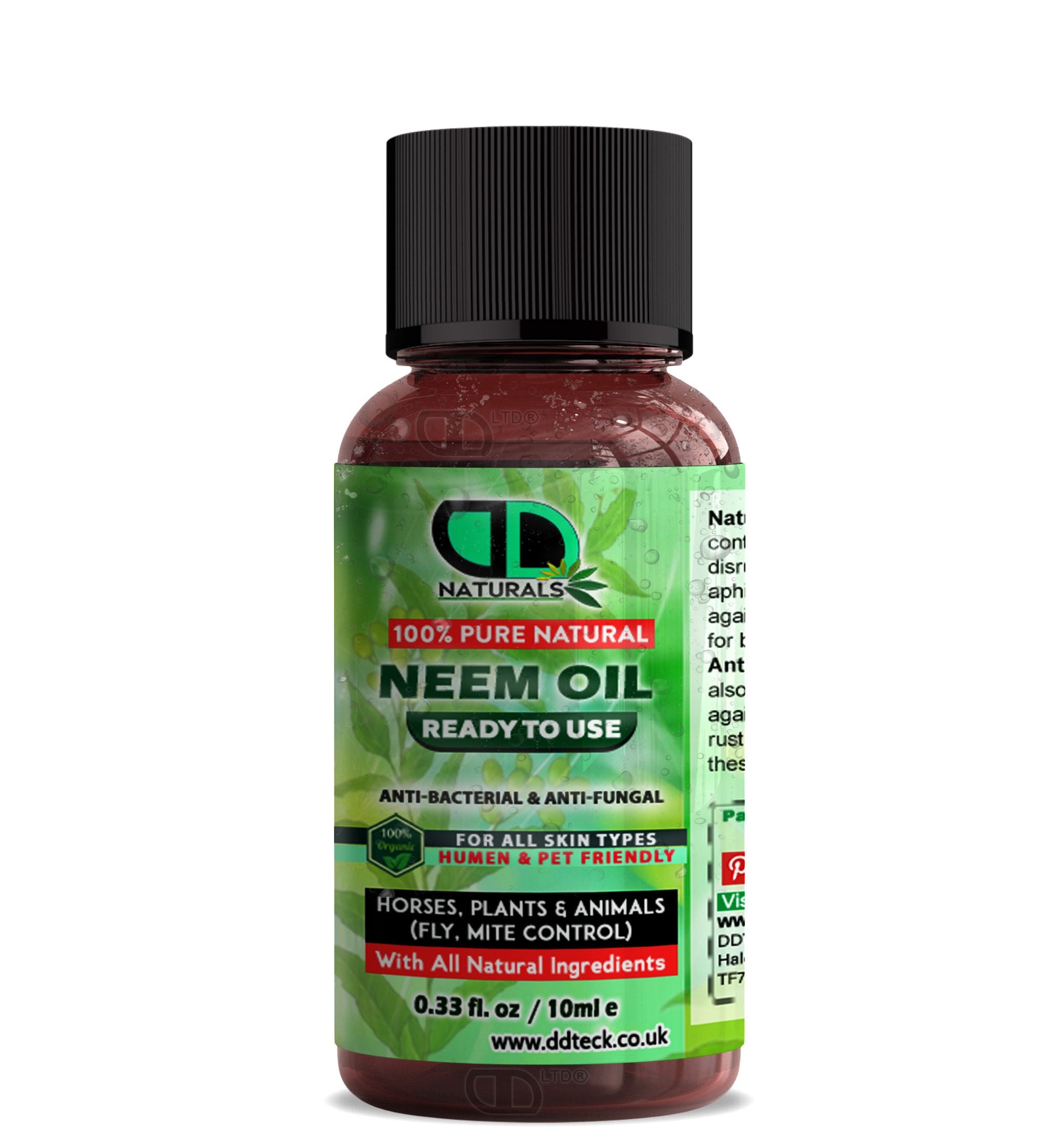 Neem Oil Spray (Ready to Use) | 100% Organic, Non-Toxic Protection for Plants, Pets, Skin & Hair