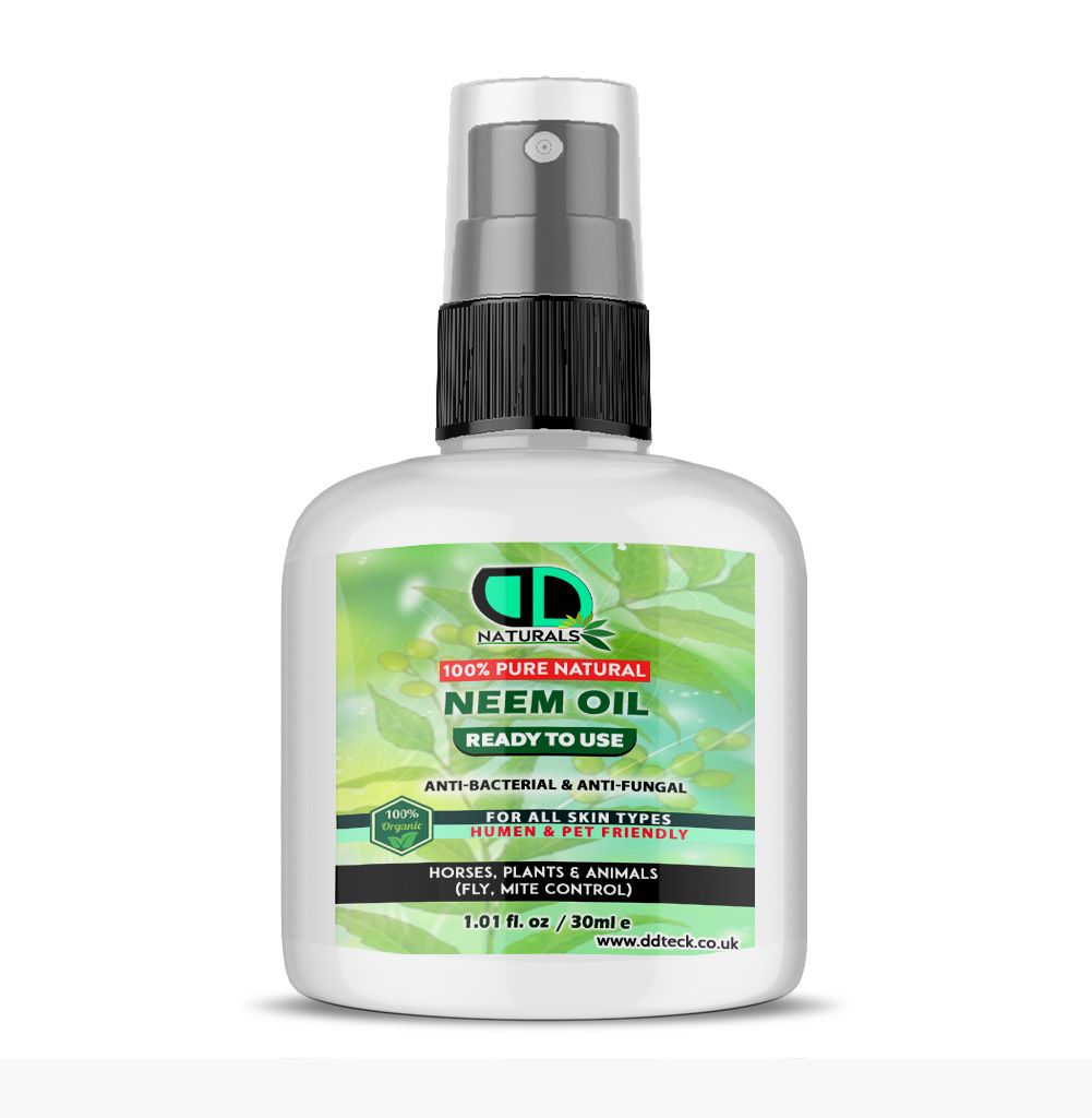 Neem Oil Spray (Ready to Use) | 100% Organic, Non-Toxic Protection for Plants, Pets, Skin & Hair