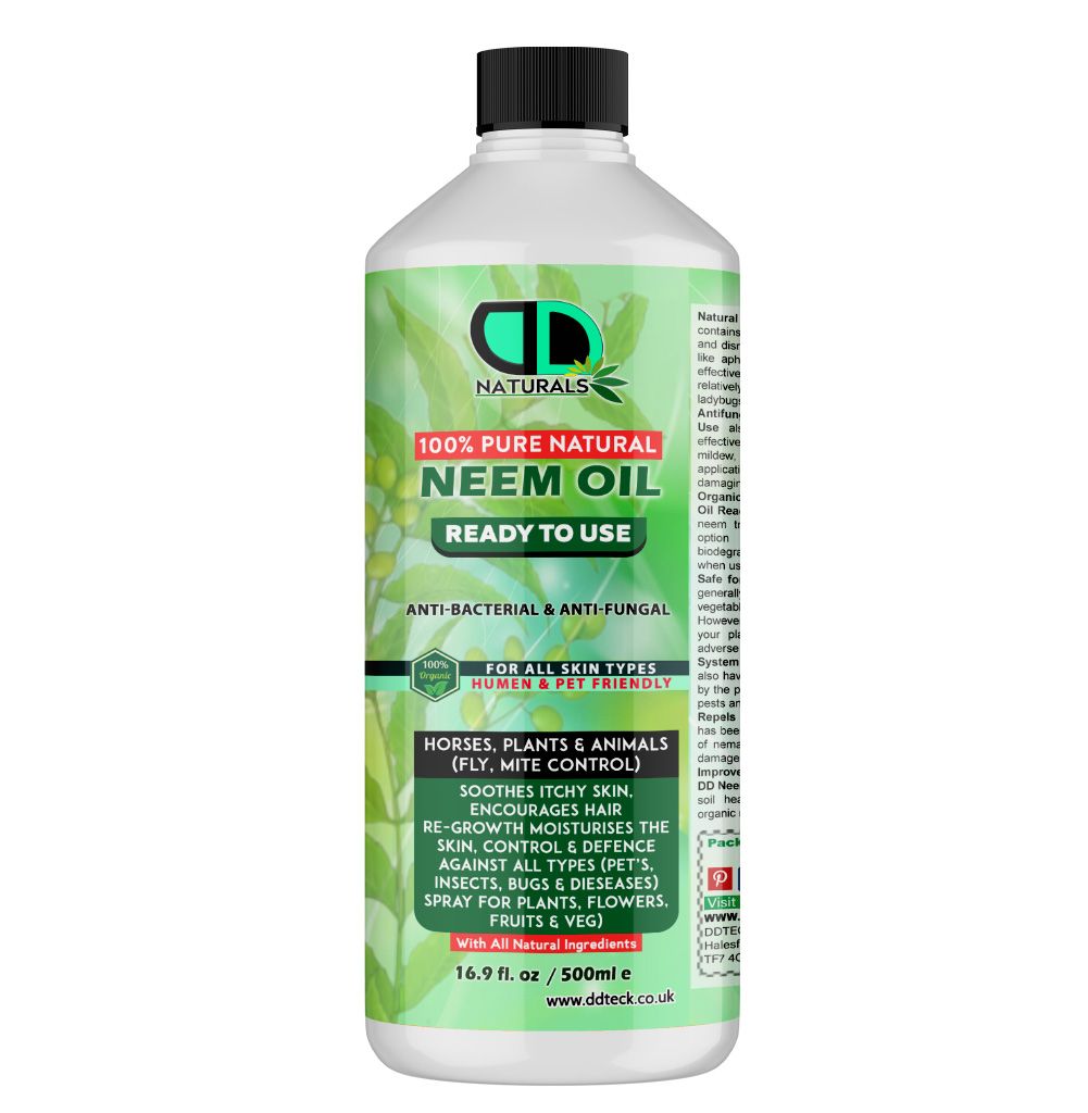 Neem Oil Spray (Ready to Use) | 100% Organic, Non-Toxic Protection for Plants, Pets, Skin & Hair
