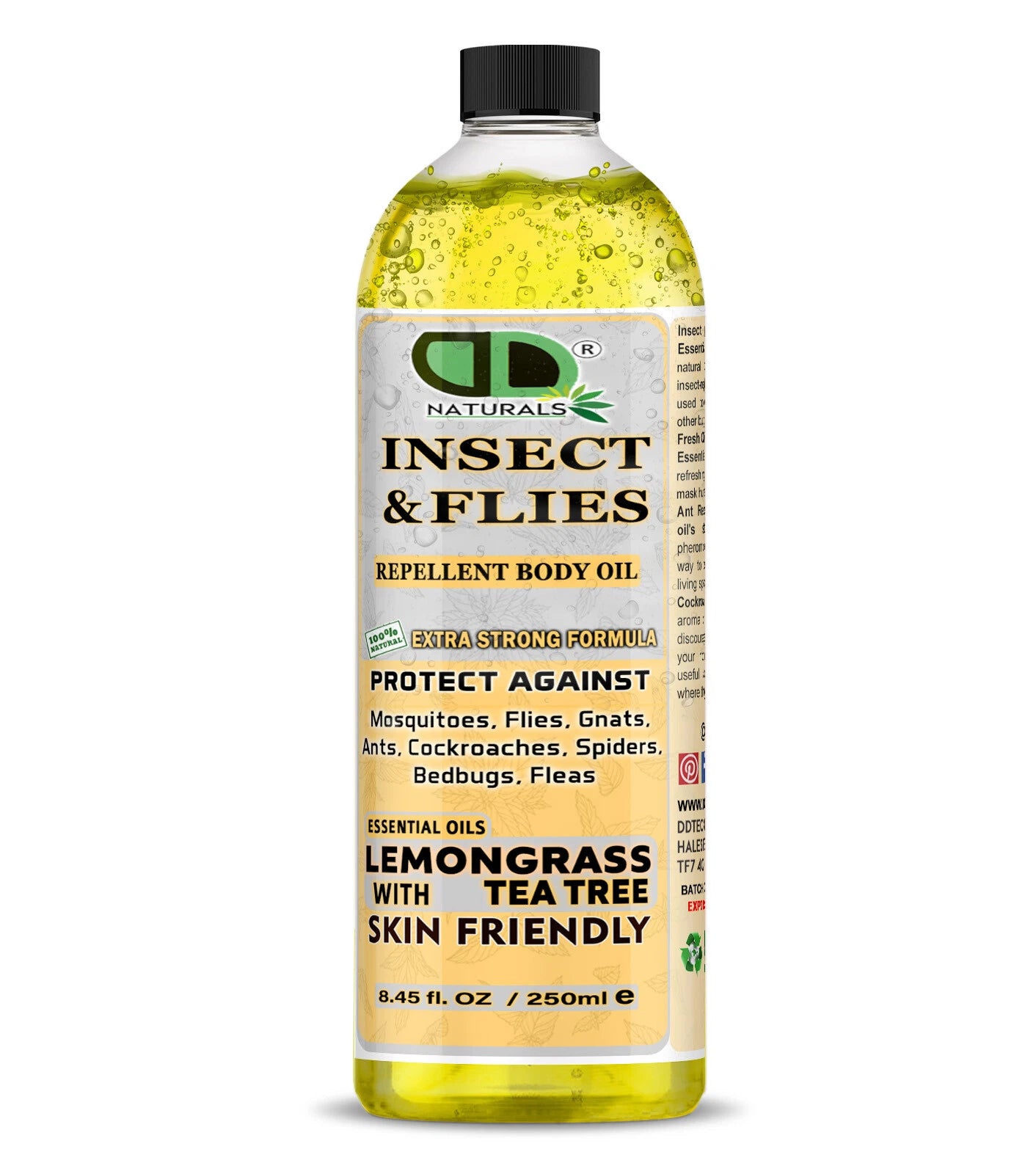 Natural Insect Repellent Oil | Tea Tree & Lemongrass Essential Oil Blend