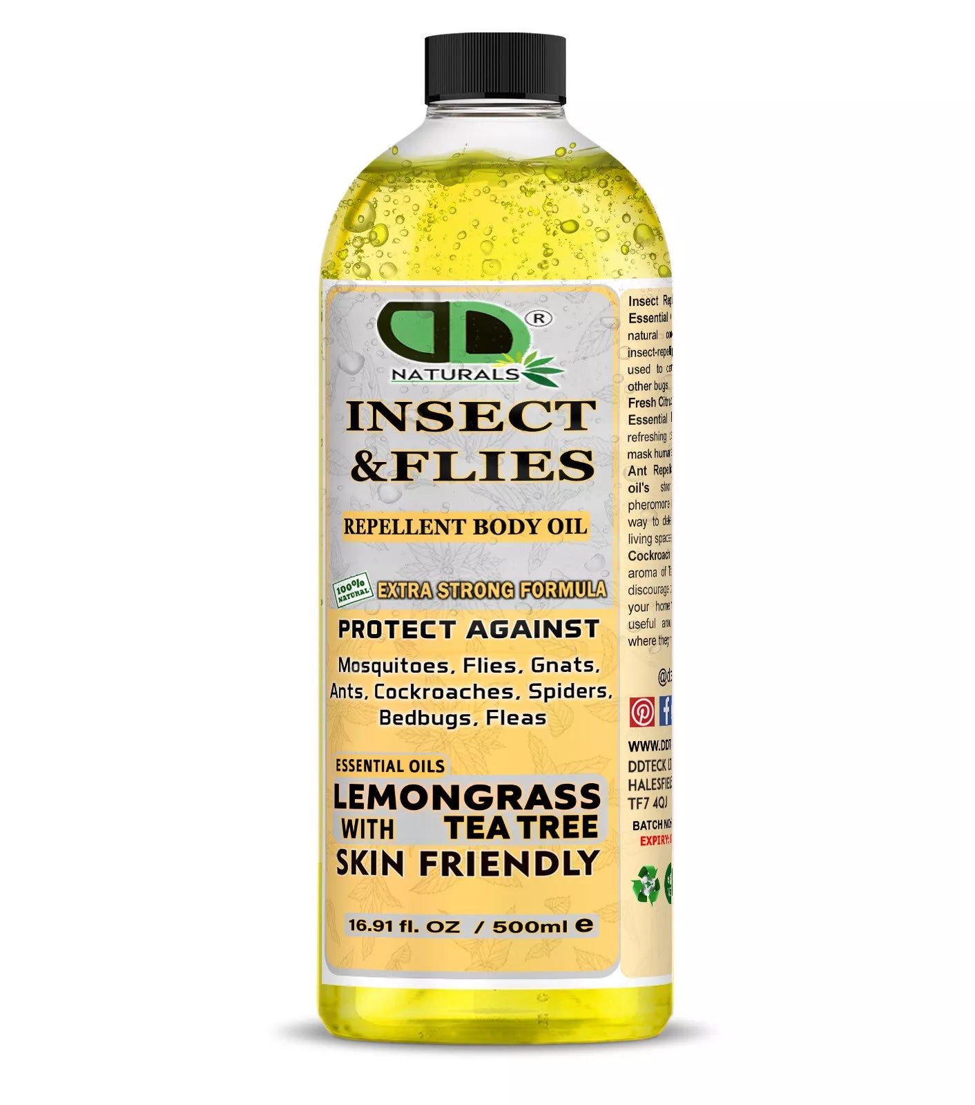 Natural Insect Repellent Oil | Tea Tree & Lemongrass Essential Oil Blend
