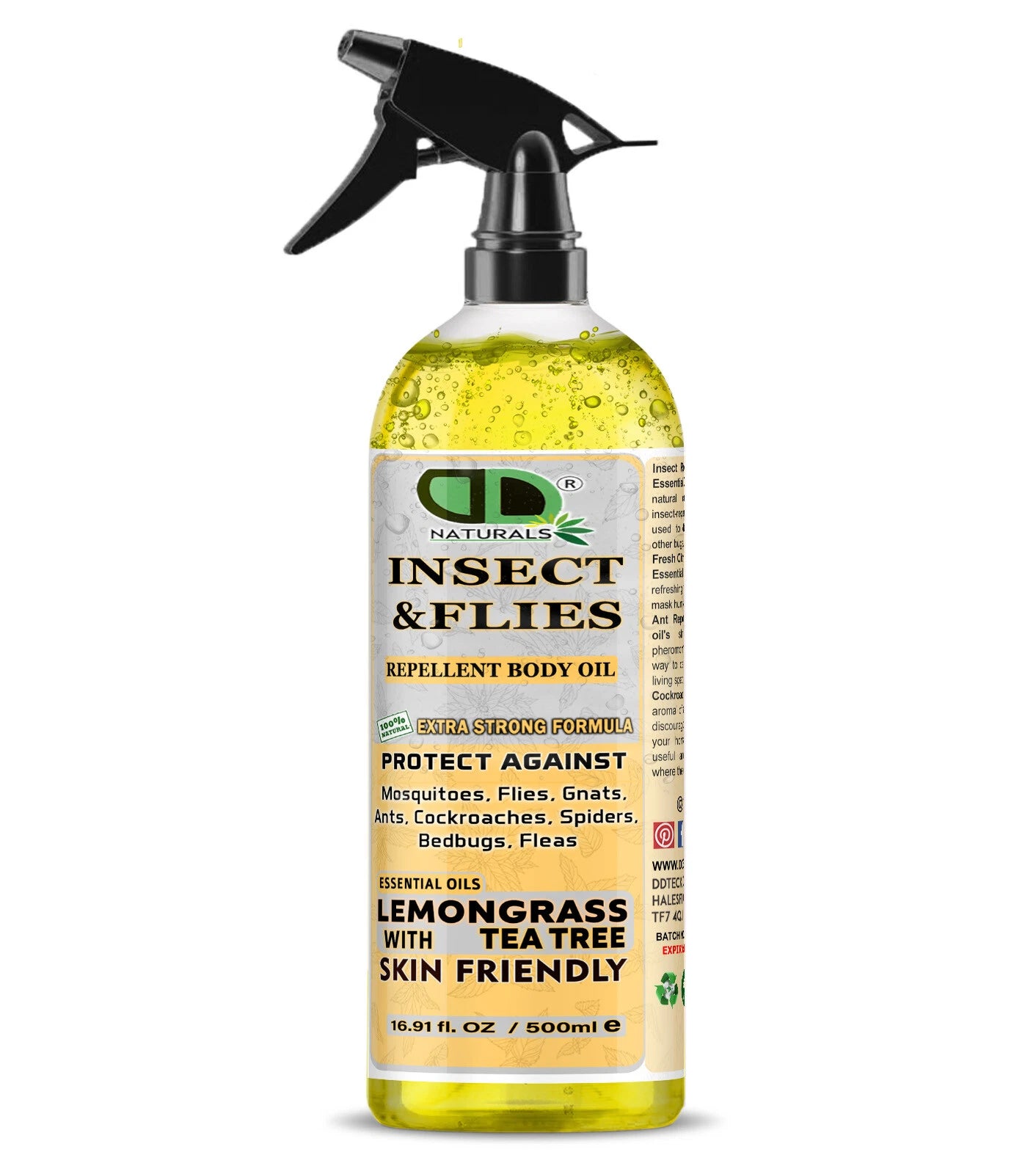 Natural Insect Repellent Oil | Tea Tree & Lemongrass Essential Oil Blend