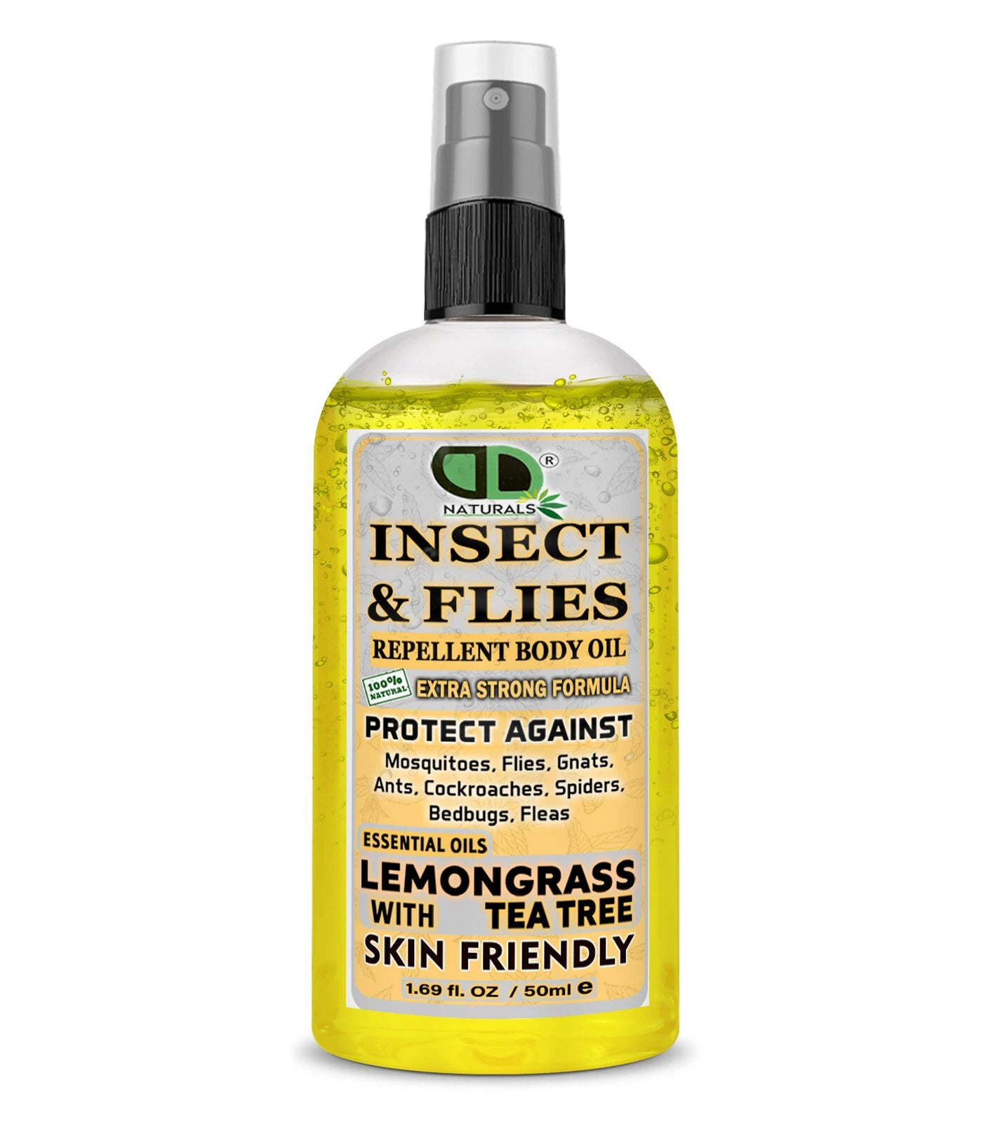 Natural Insect Repellent Oil | Tea Tree & Lemongrass Essential Oil Blend